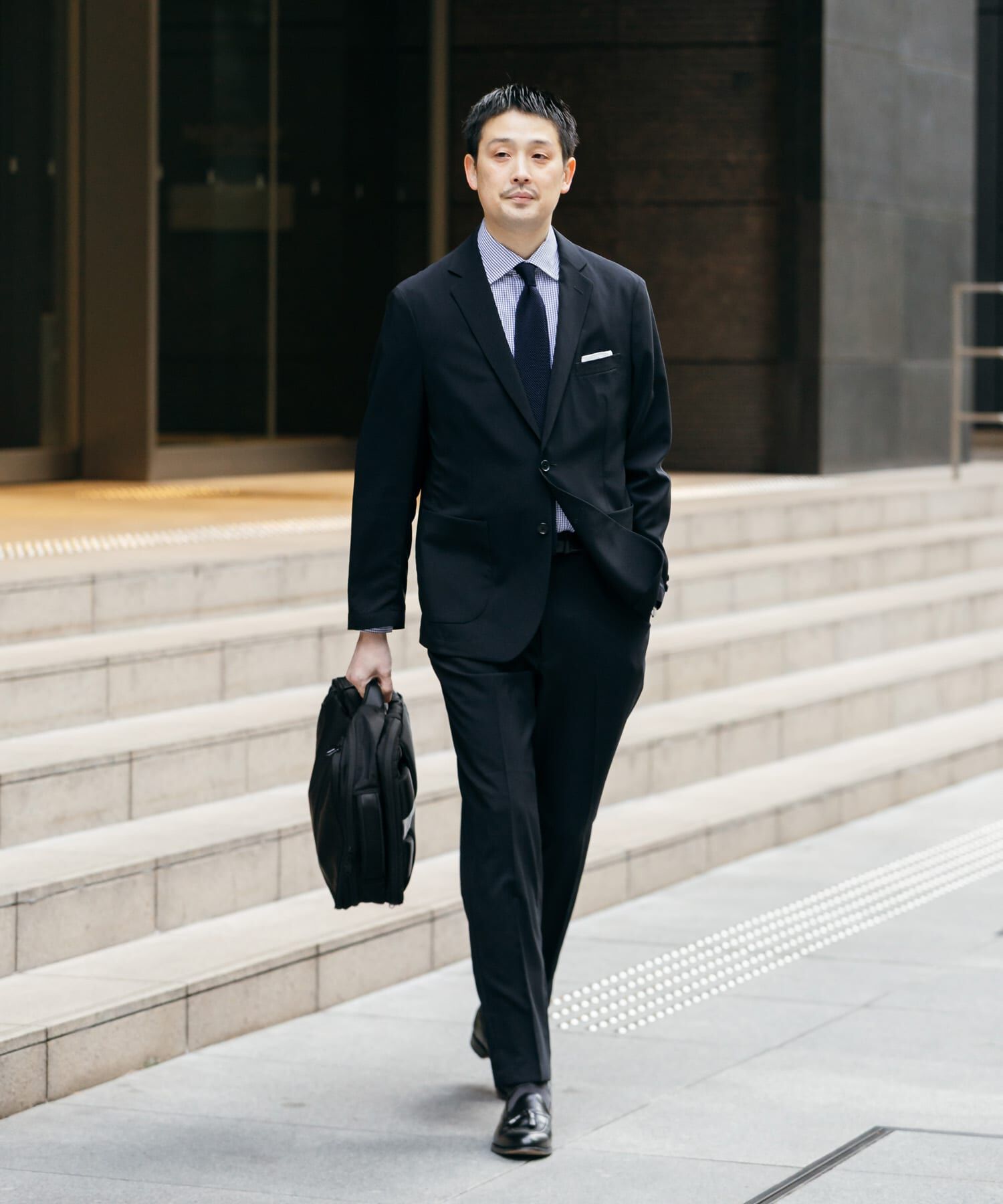 URBAN RESEARCH DOORS「LIFE STYLE TAILOR　リネンライクコンフォータブルパンツ」|スラックス|