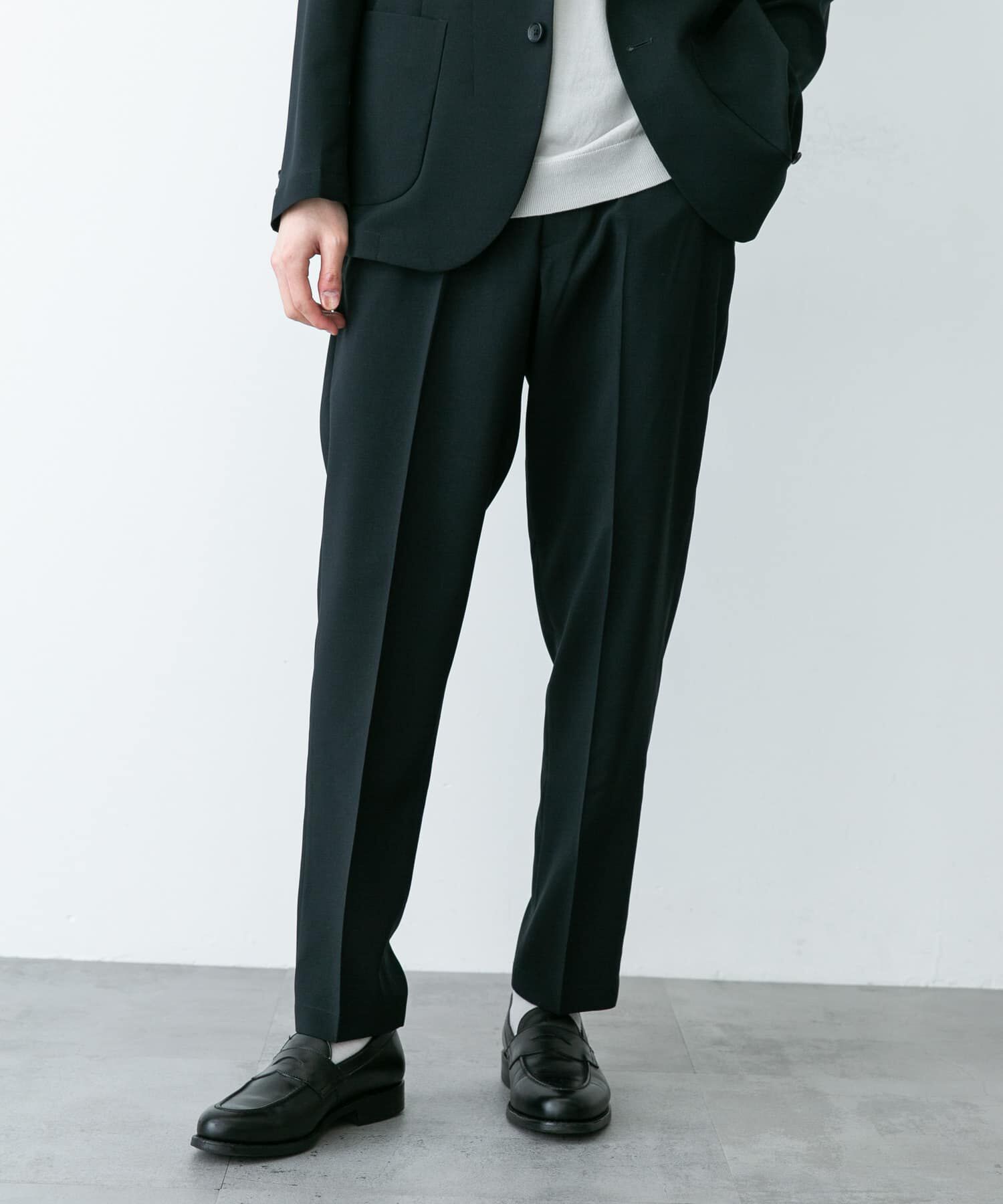 URBAN RESEARCH DOORS「LIFE STYLE TAILOR　リネンライクコンフォータブルパンツ」|スラックス|