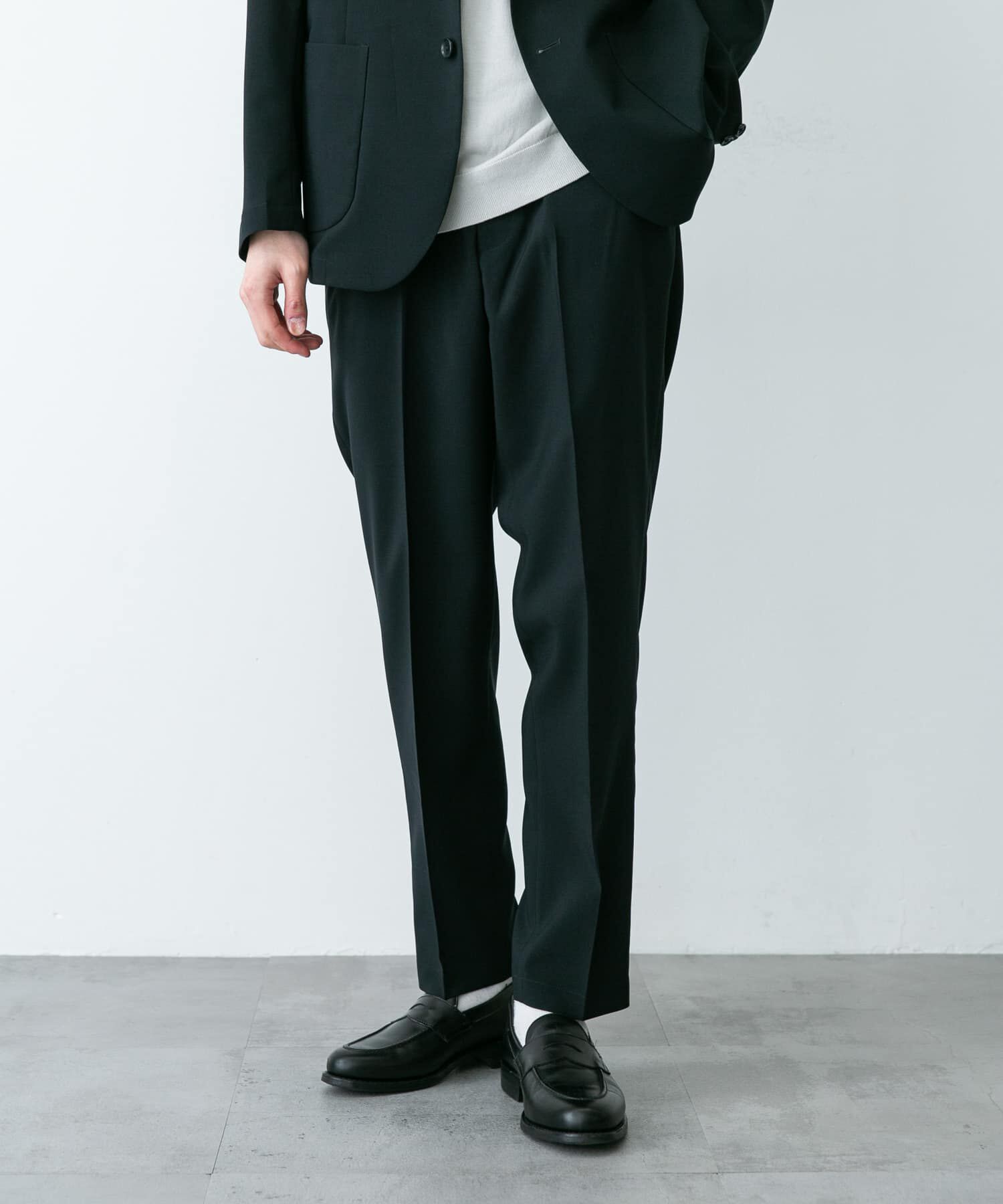 URBAN RESEARCH DOORS「LIFE STYLE TAILOR　リネンライクコンフォータブルパンツ」|スラックス|