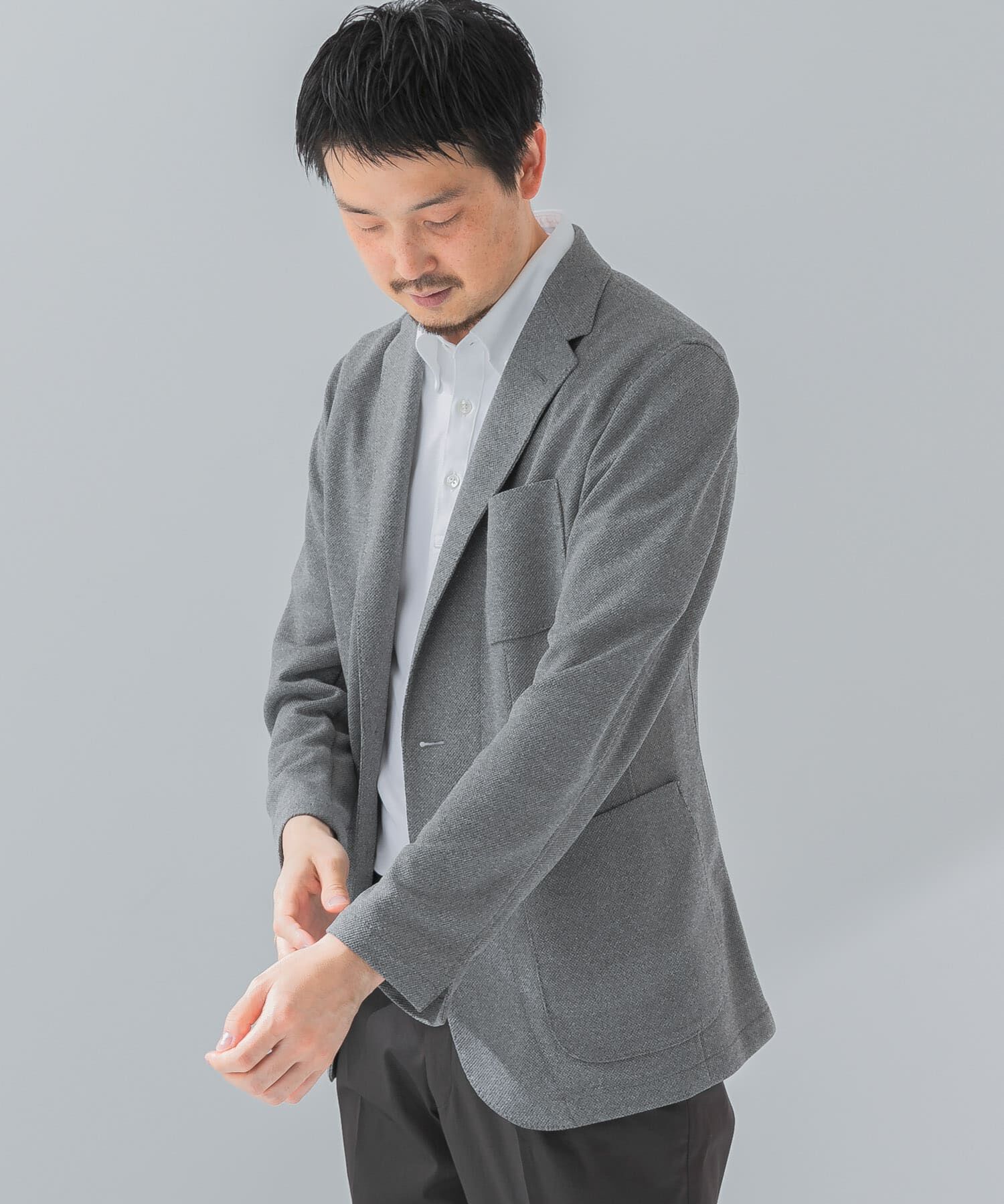 URBAN RESEARCH DOORS「『イージーケア/速乾』LIFE STYLE TAILOR　メランジニットイージージャケット」|その他|
