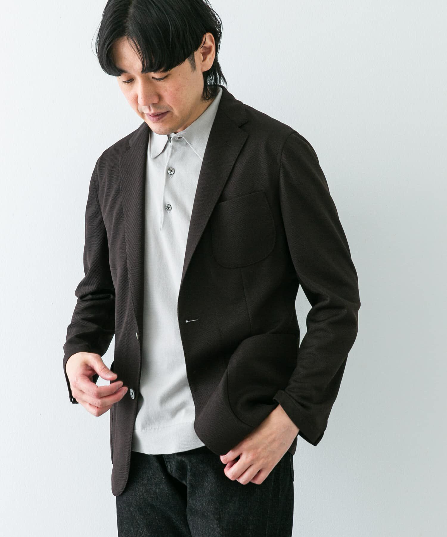 URBAN RESEARCH DOORS「『イージーケア/速乾』LIFE STYLE TAILOR　メランジニットイージージャケット」|その他|
