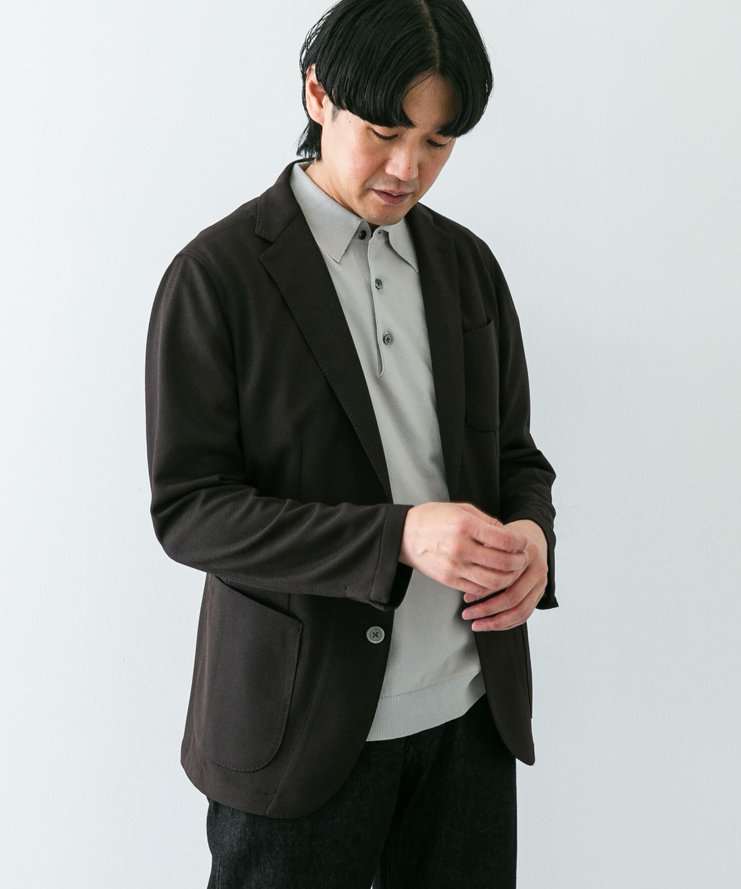 URBAN RESEARCH DOORS「『イージーケア/速乾』LIFE STYLE TAILOR　メランジニットイージージャケット」|その他|