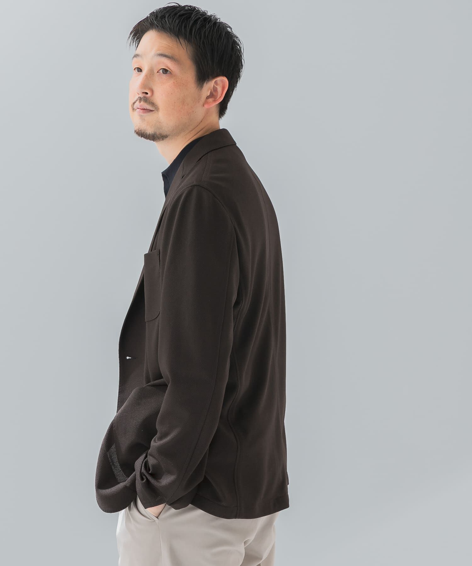 URBAN RESEARCH DOORS「『イージーケア/速乾』LIFE STYLE TAILOR　メランジニットイージージャケット」|その他|