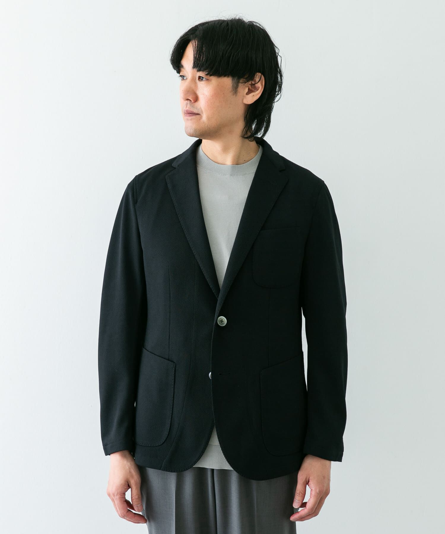 URBAN RESEARCH DOORS「『イージーケア/速乾』LIFE STYLE TAILOR　メランジニットイージージャケット」|その他|
