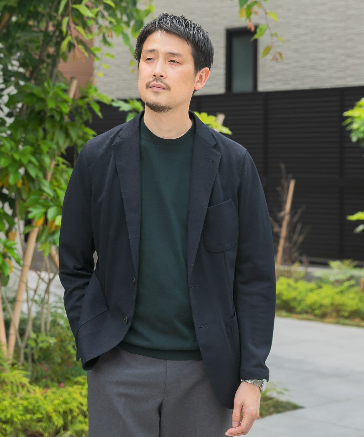 URBAN RESEARCH DOORS「『イージーケア/速乾』LIFE STYLE TAILOR　メランジニットイージージャケット」|その他|