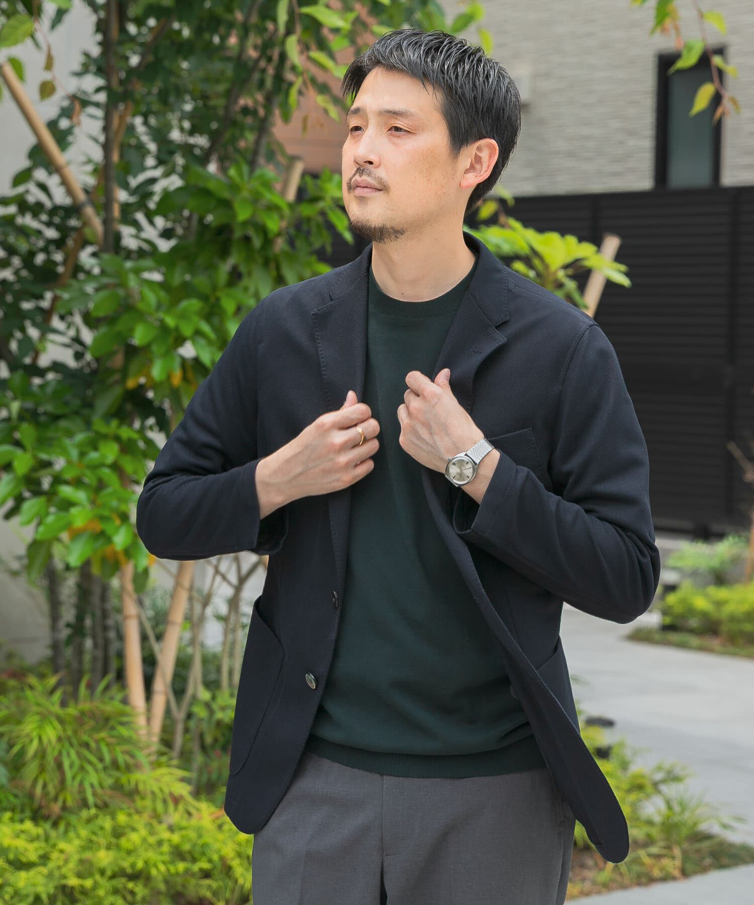 URBAN RESEARCH DOORS「『イージーケア/速乾』LIFE STYLE TAILOR　メランジニットイージージャケット」|その他|