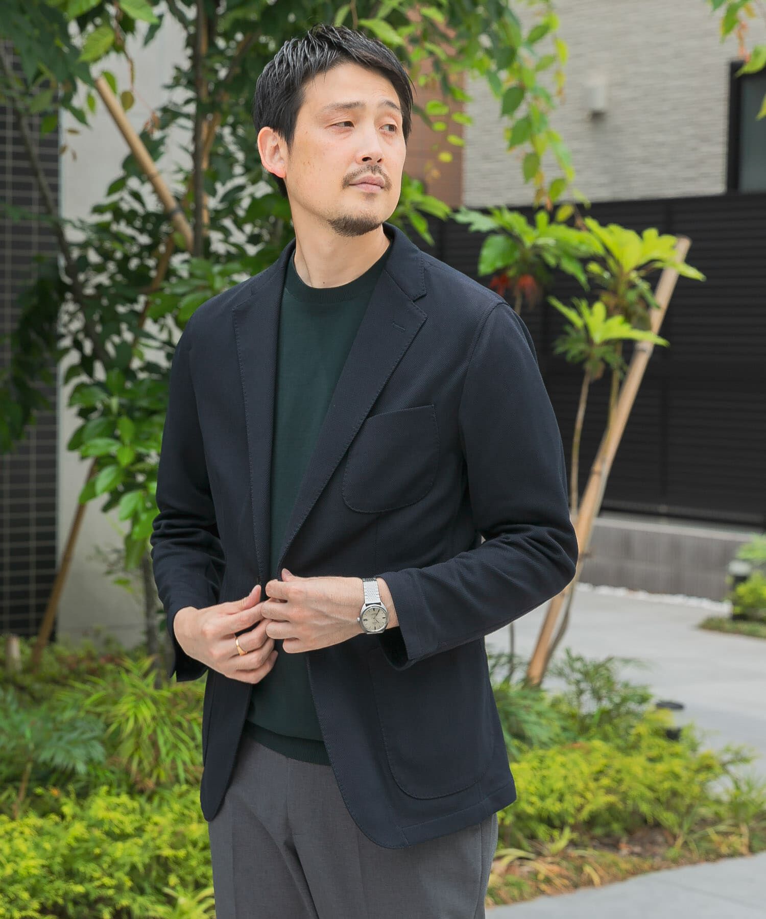 URBAN RESEARCH DOORS「『イージーケア/速乾』LIFE STYLE TAILOR　メランジニットイージージャケット」|その他|