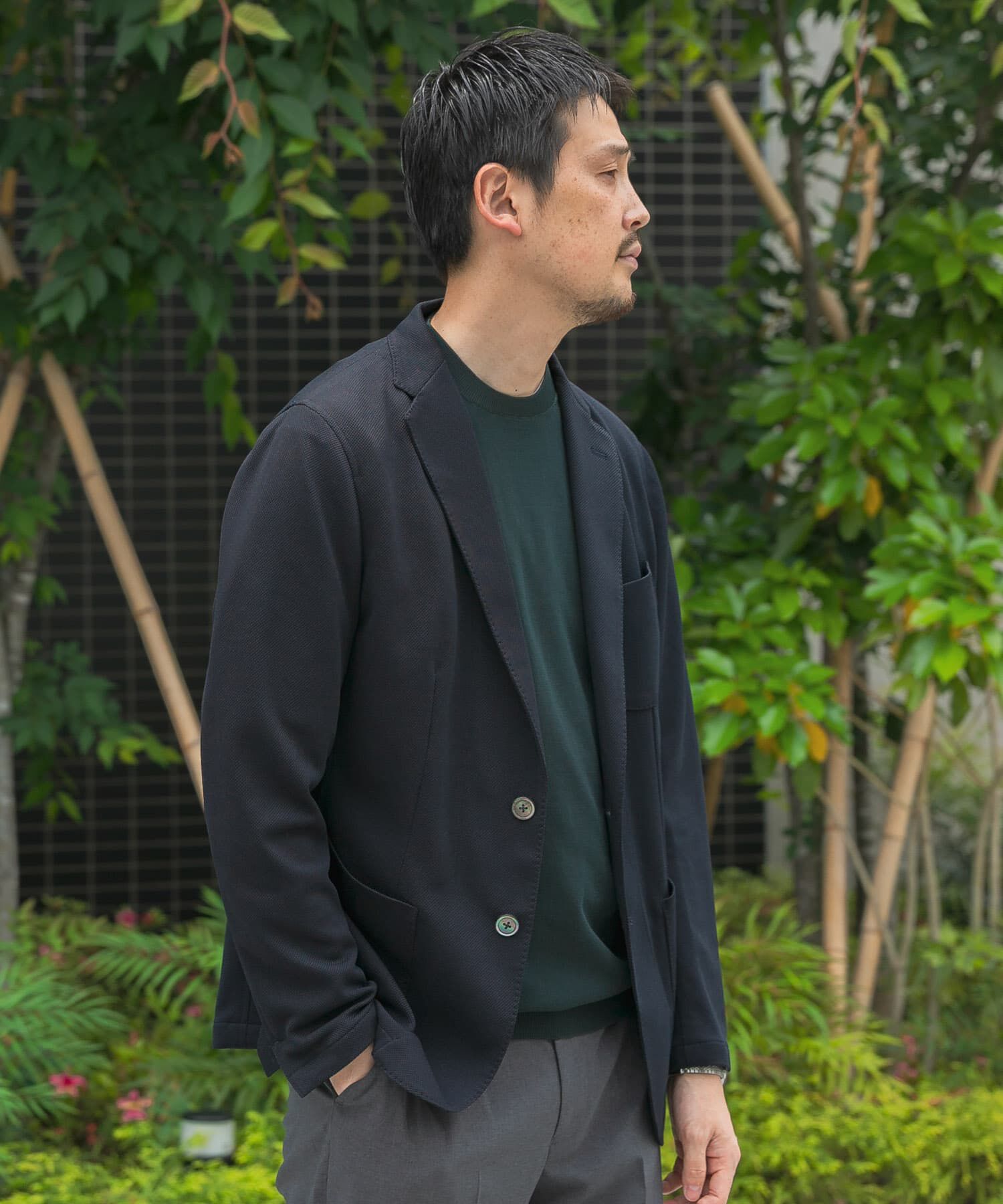 URBAN RESEARCH DOORS「『イージーケア/速乾』LIFE STYLE TAILOR　メランジニットイージージャケット」|その他|