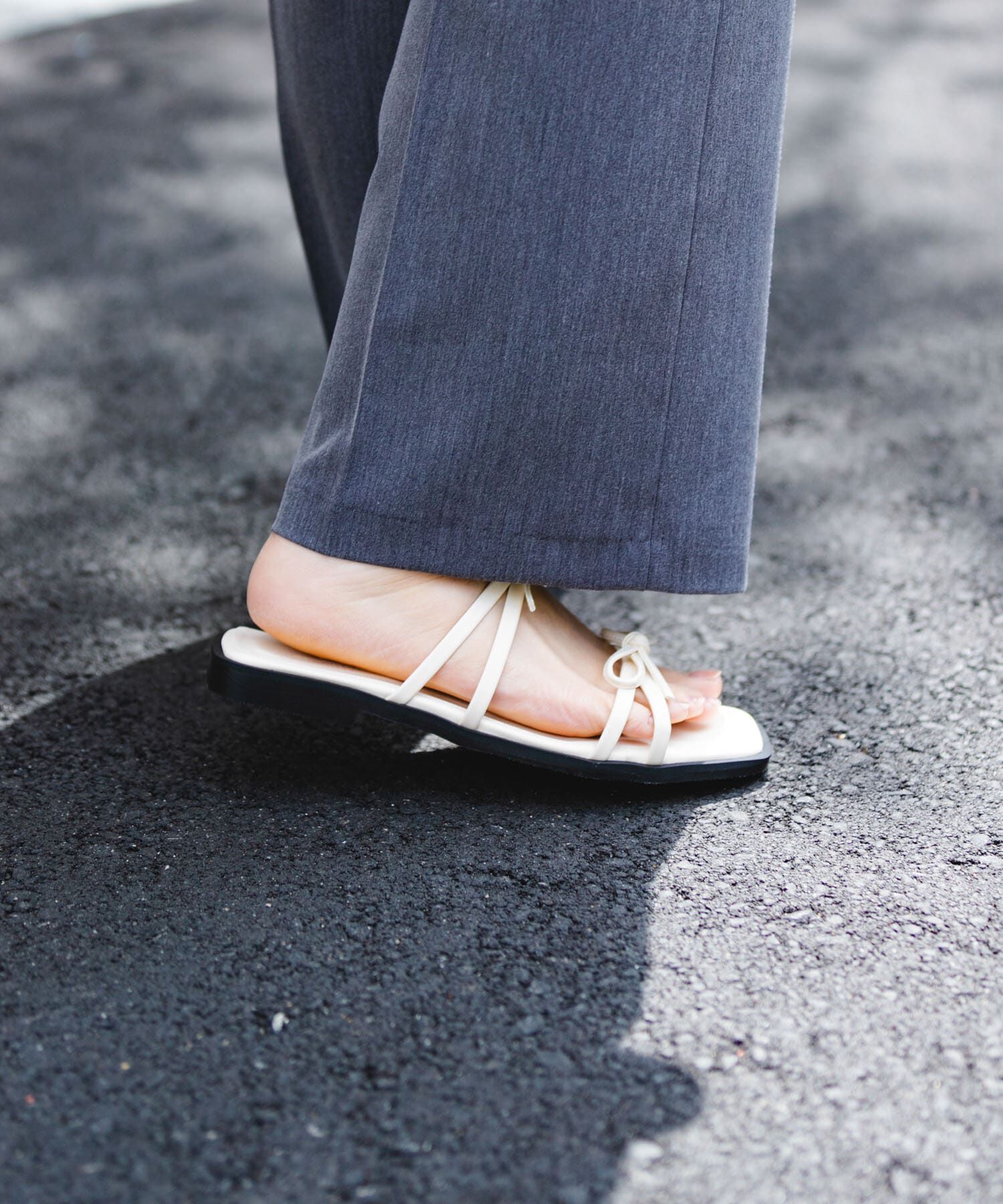 RODE SKO「『MADE IN JAPAN』ダブルリボンフラットサンダル」|サンダル|