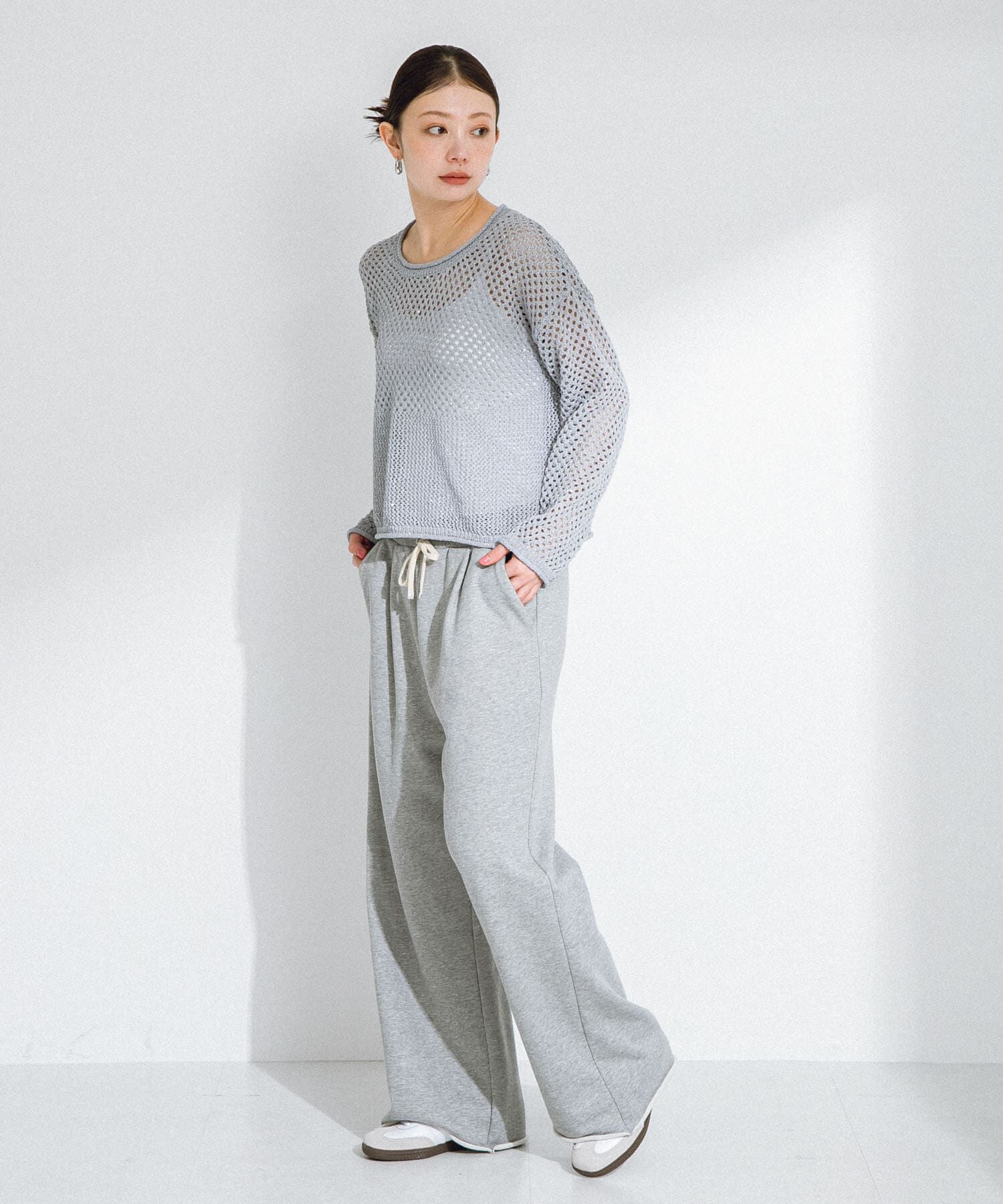 Sonny Label 「スパンコールメッシュニットプルオーバー」|ニット・セーター|