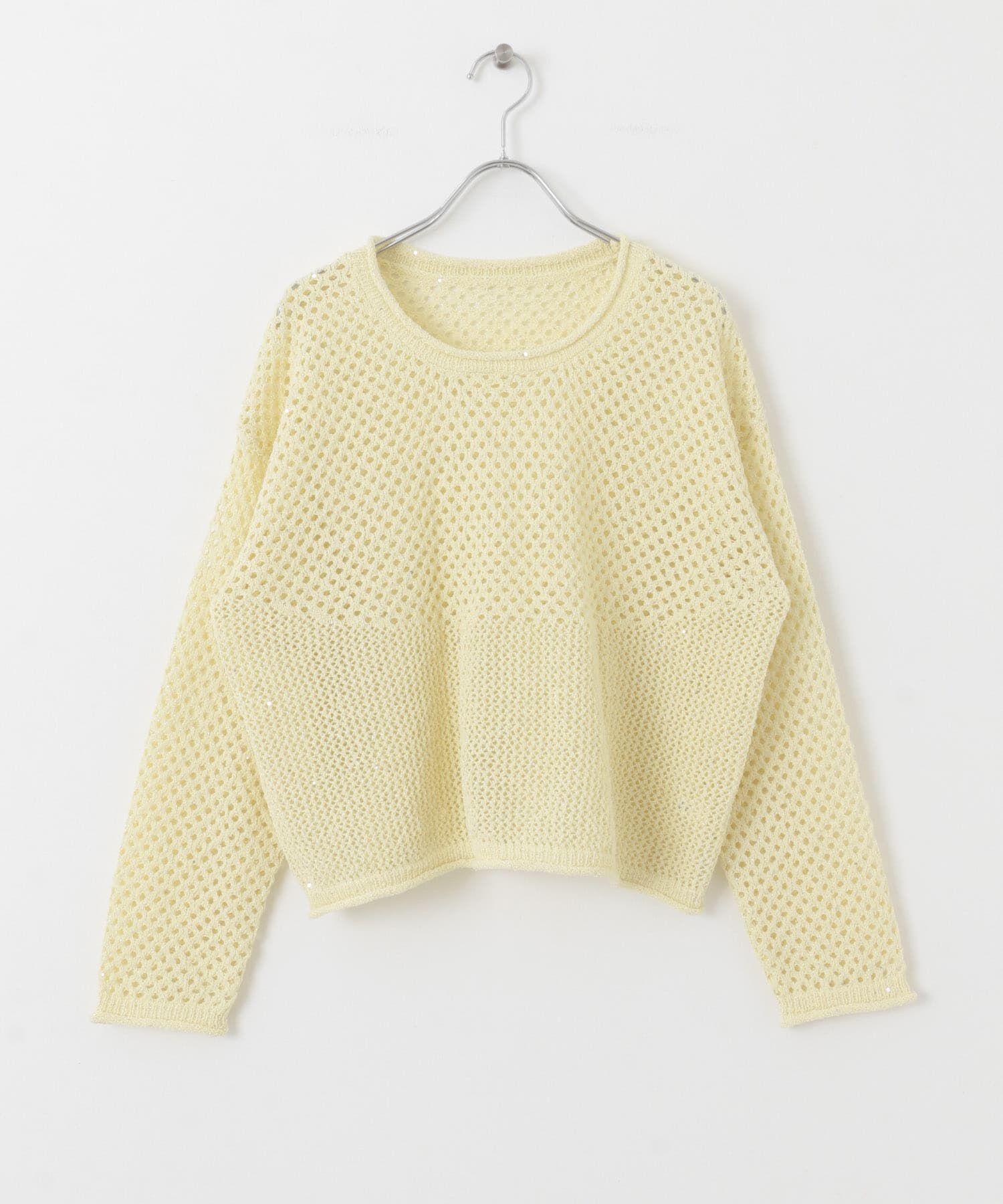 Sonny Label 「スパンコールメッシュニットプルオーバー」|ニット・セーター|