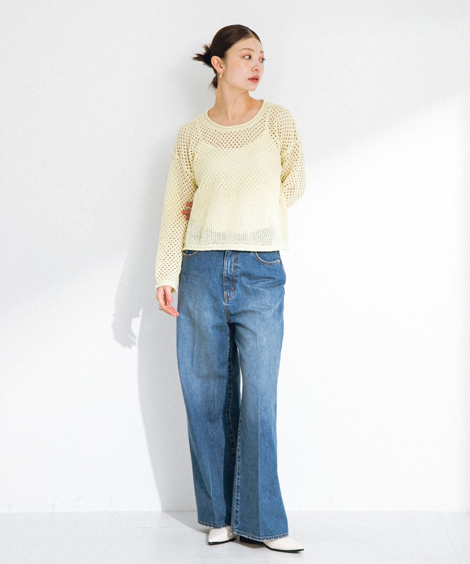 Sonny Label 「スパンコールメッシュニットプルオーバー」|ニット・セーター|