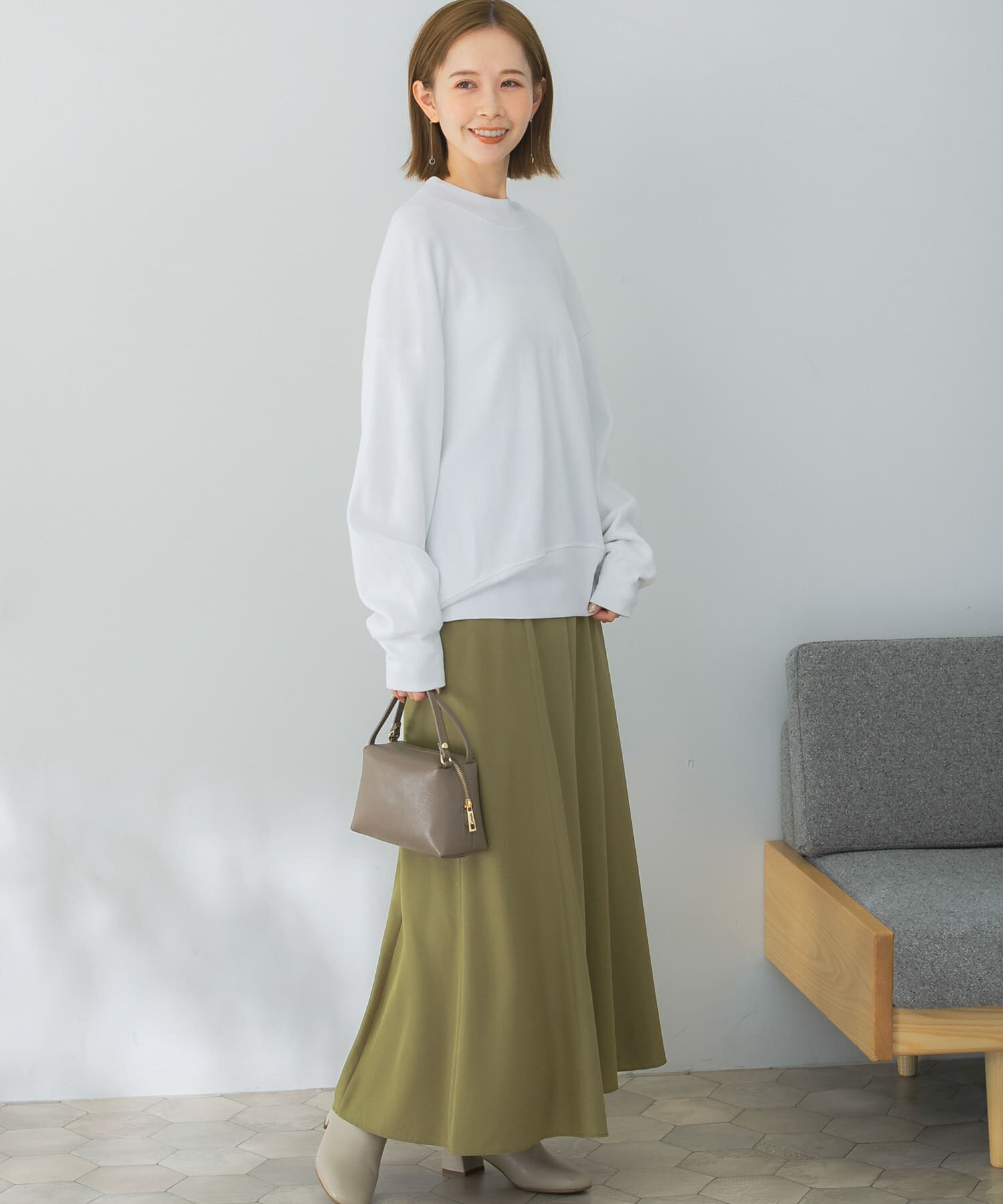 URBAN RESEARCH ROSSO「ハイウエストナローフレアスカート」|スカート|