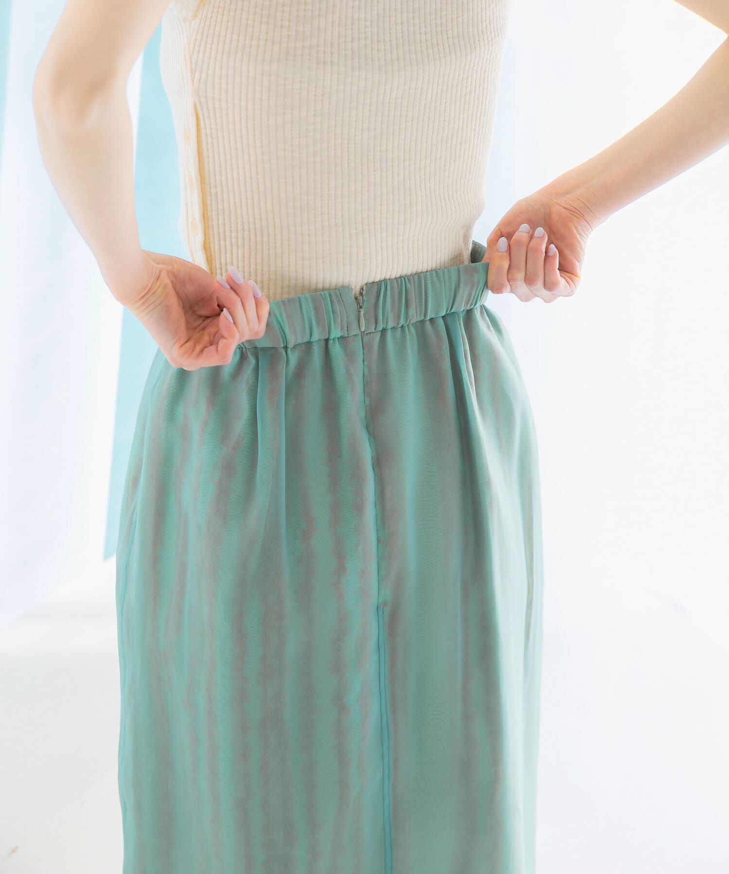 URBAN RESEARCH ROSSO「ジャガードレイヤースカート」|スカート|