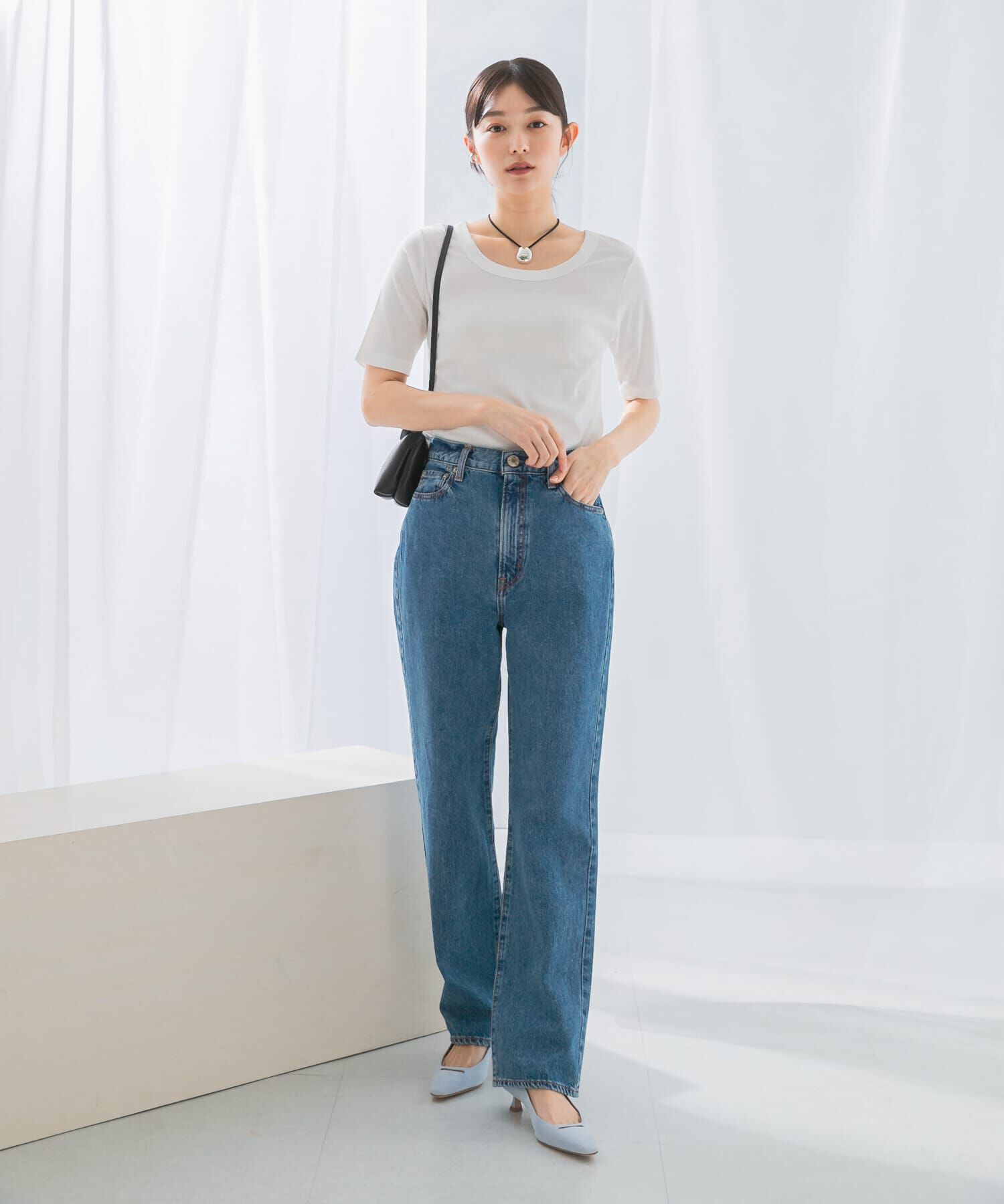 URBAN RESEARCH ROSSO「接触冷感強撚コットン2WAYカットソー」|Tシャツ・カットソー|