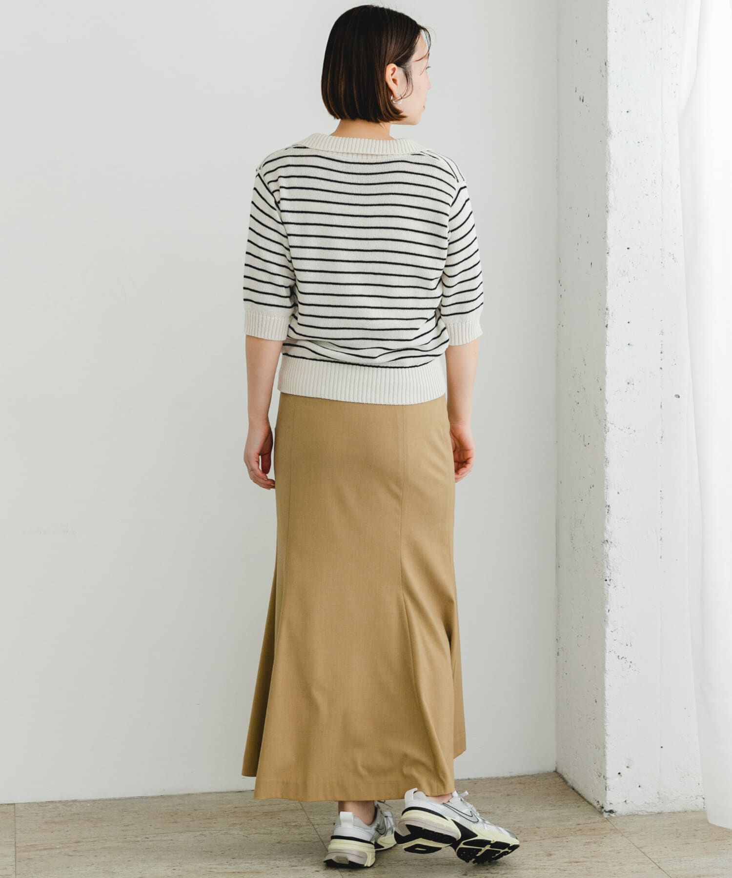 URBAN RESEARCH ROSSO「F by ROSSO　オープンカラーサマーニット」|ニット・セーター|