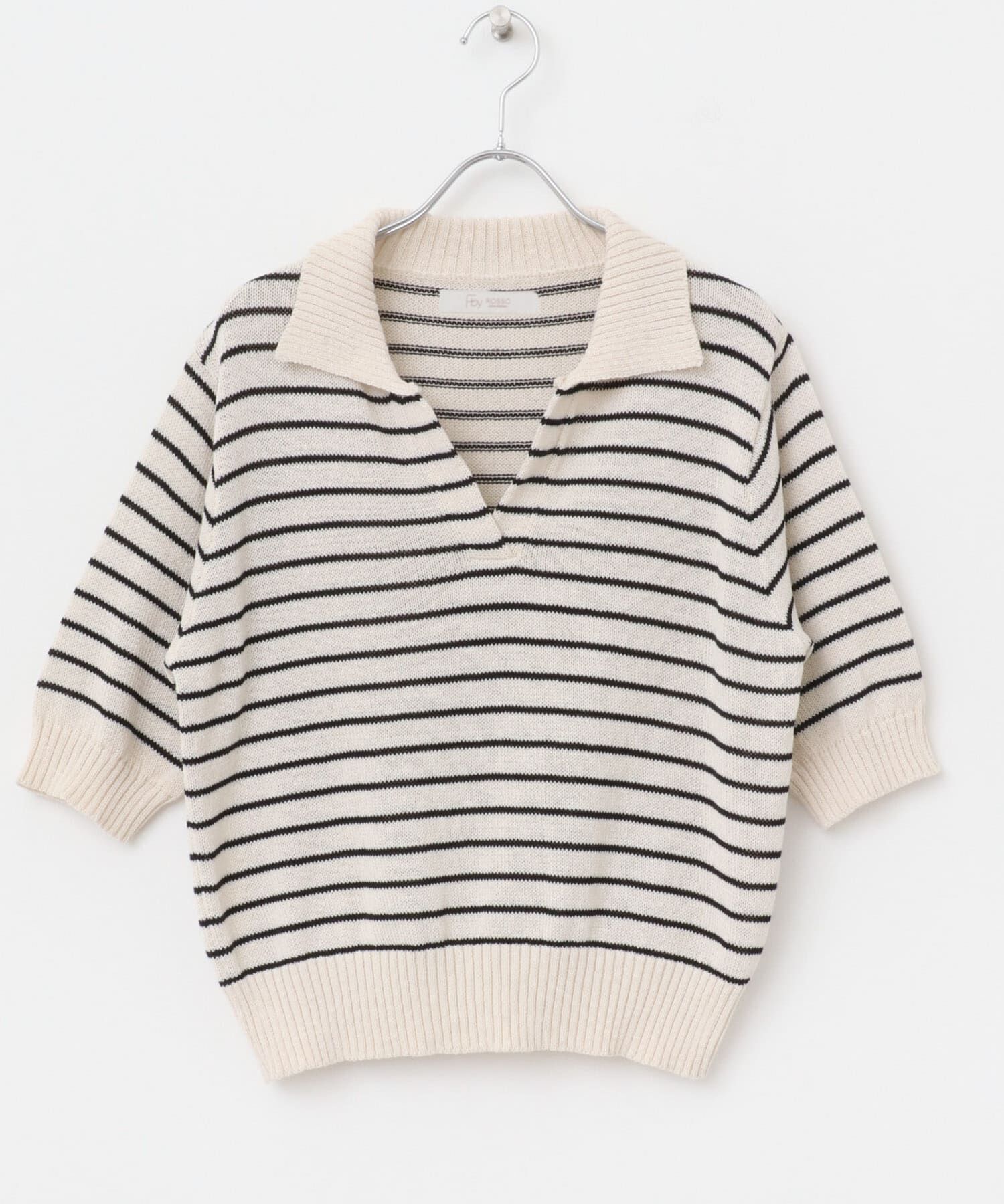 URBAN RESEARCH ROSSO「F by ROSSO　オープンカラーサマーニット」|ニット・セーター|