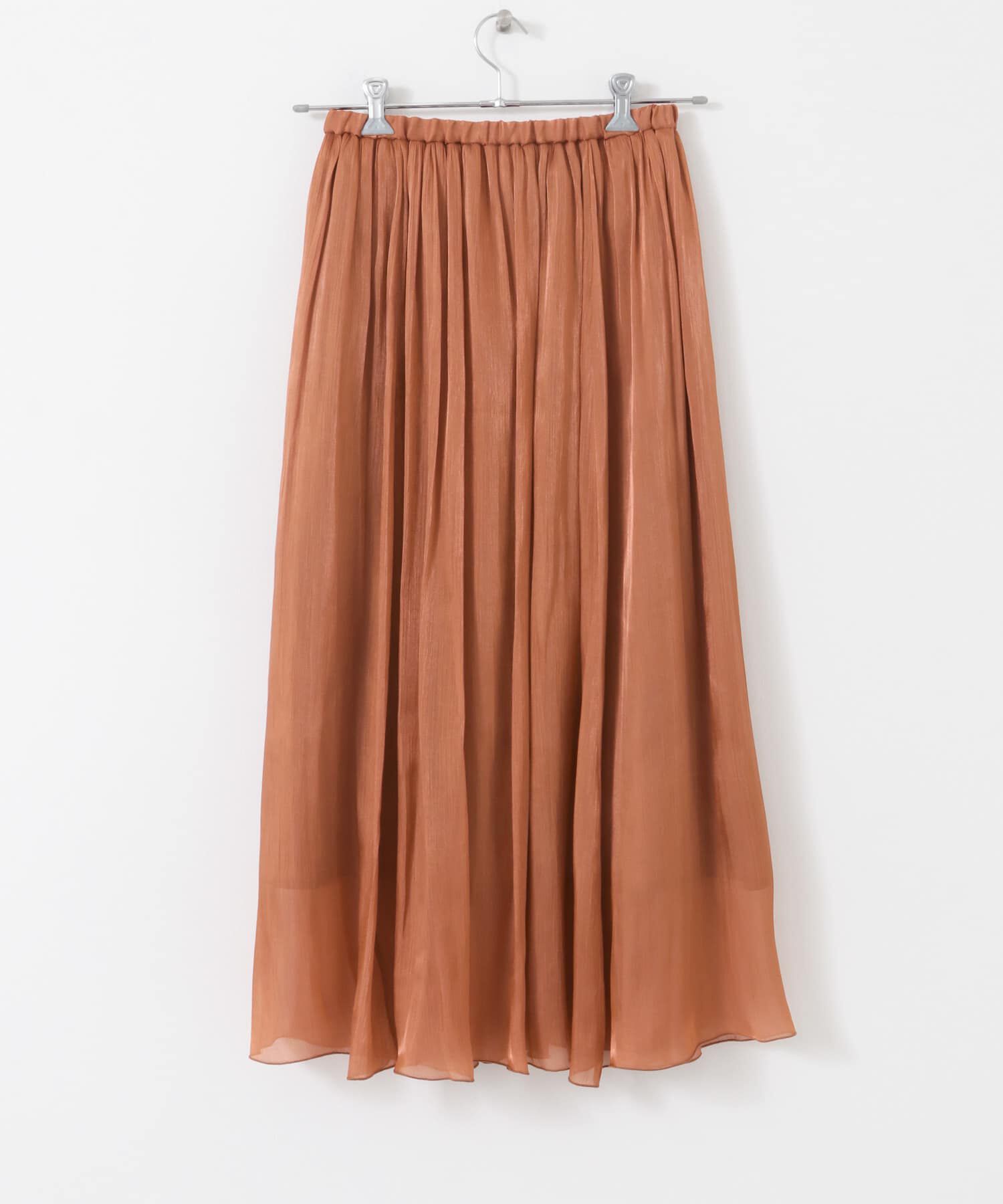 URBAN RESEARCH ROSSO「グロッシーギャザーフレアスカート」|スカート|