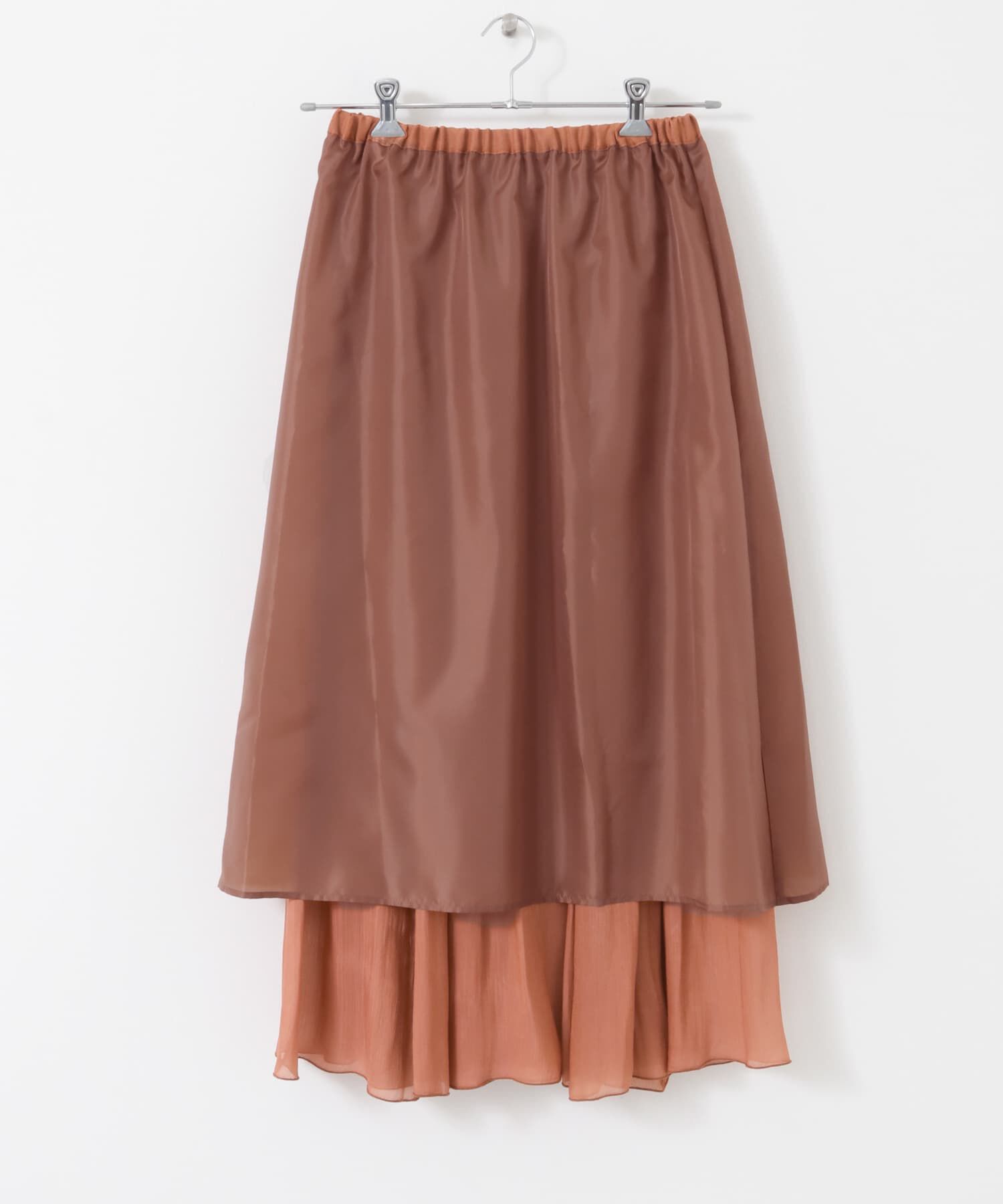 URBAN RESEARCH ROSSO「グロッシーギャザーフレアスカート」|スカート|