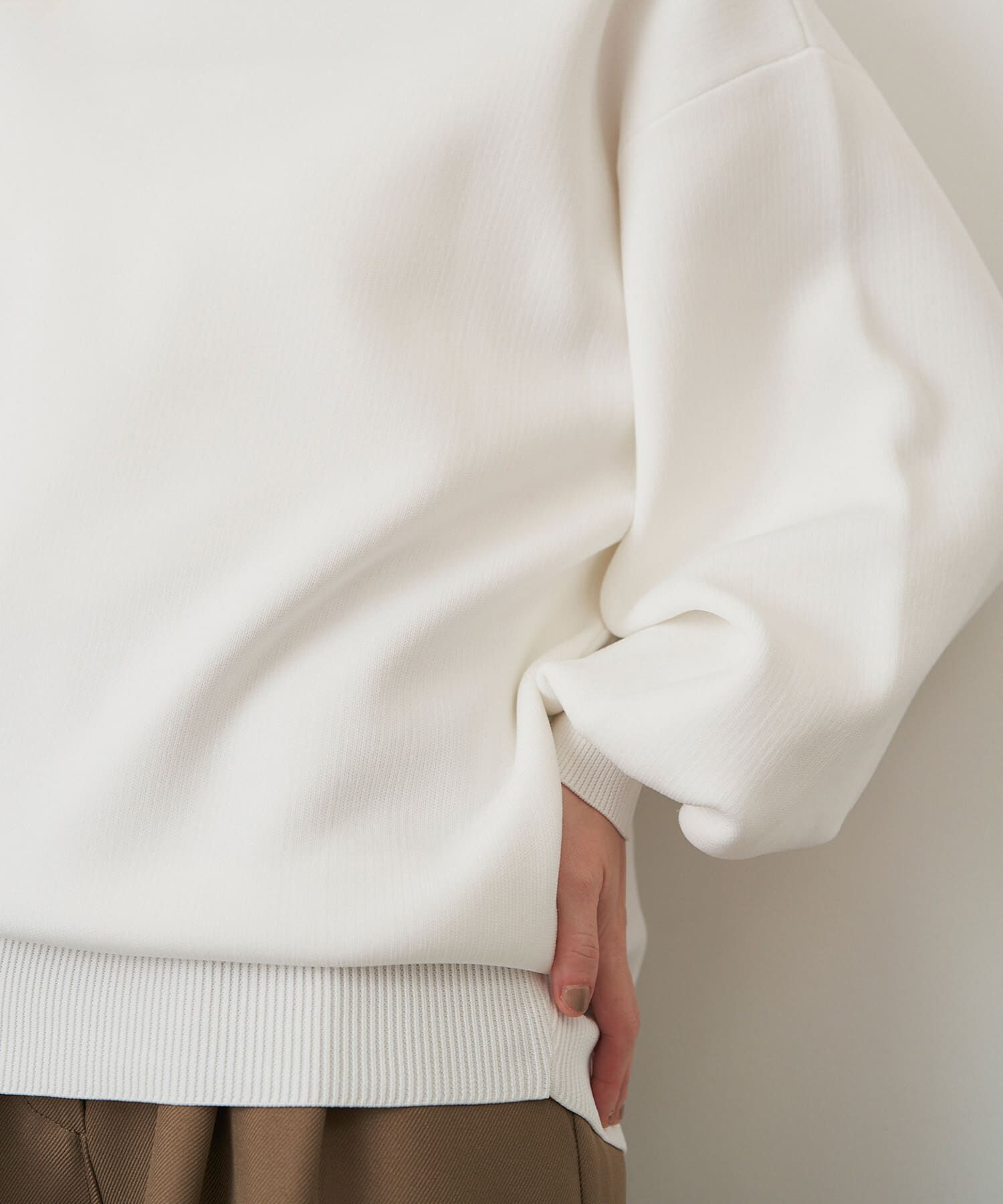 URBAN RESEARCH ROSSO「ELENDEEK　FORM SLEEVE OVER KNIT」|ニット・セーター|