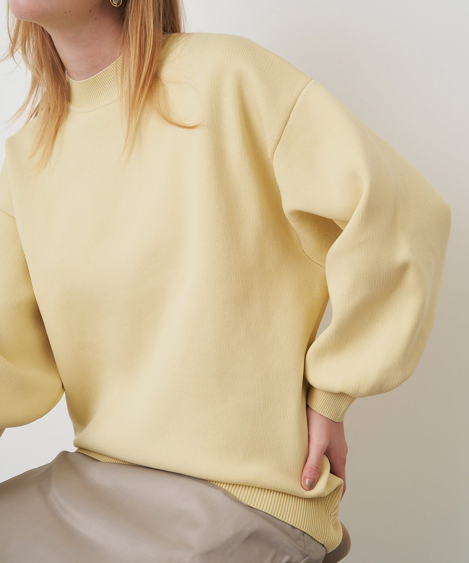 URBAN RESEARCH ROSSO「ELENDEEK　FORM SLEEVE OVER KNIT」|ニット・セーター|