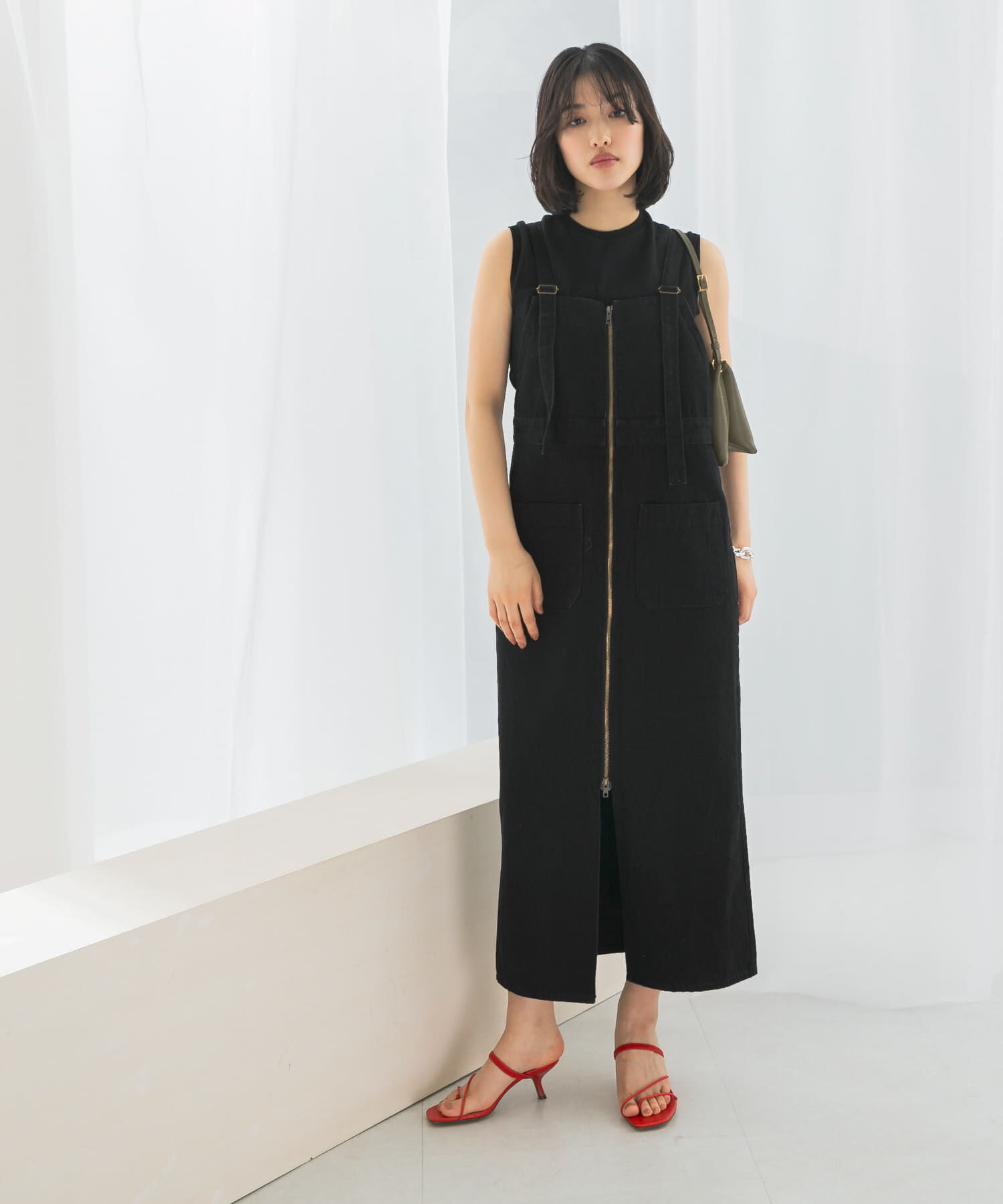 URBAN RESEARCH ROSSO「『別注』Lee&times;ROSSO　ILINE SALOPETTE SKIRT」|ワンピース|