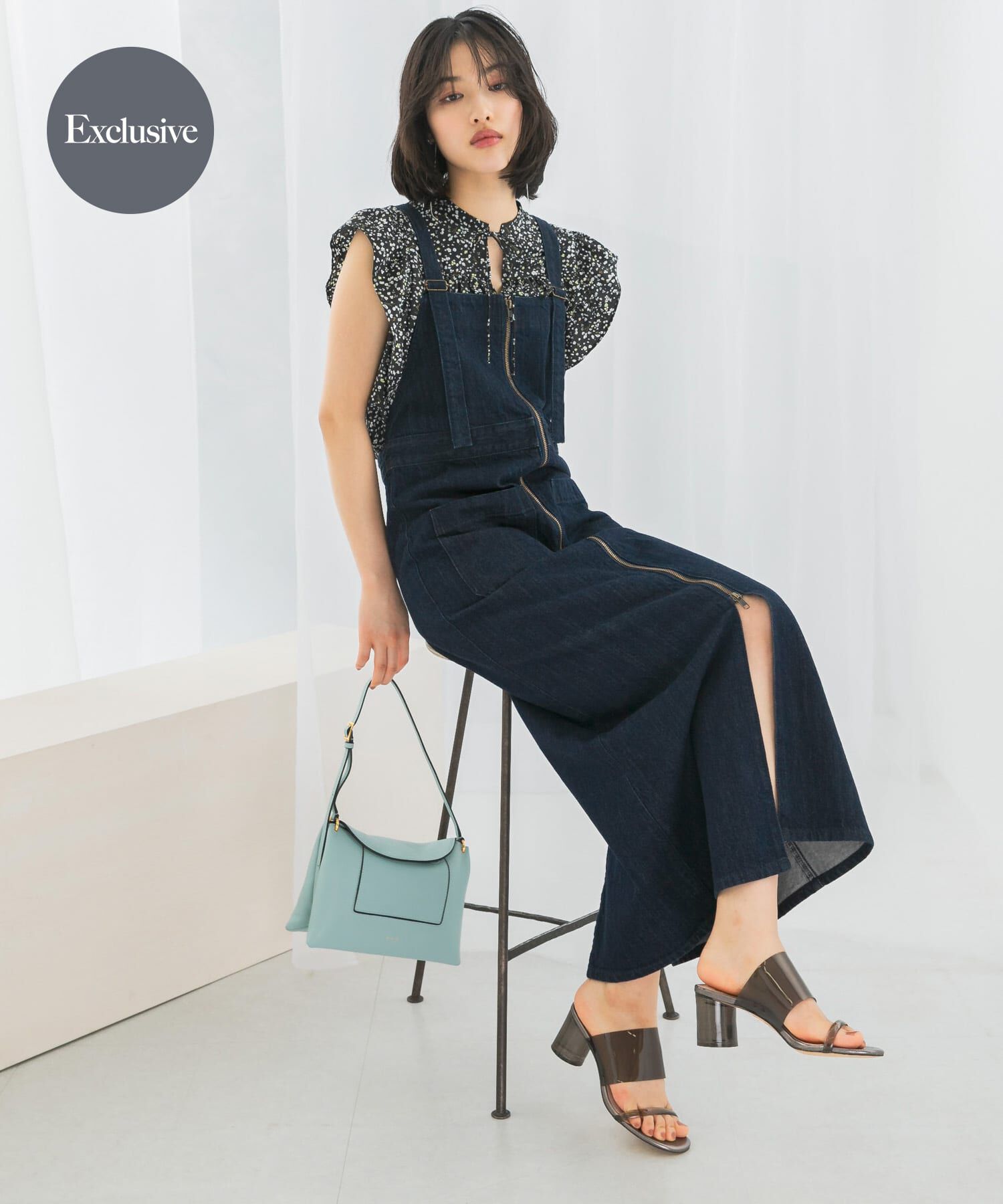 URBAN RESEARCH ROSSO「『別注』Lee&times;ROSSO　ILINE SALOPETTE SKIRT」|ワンピース|ワンウォッシュ