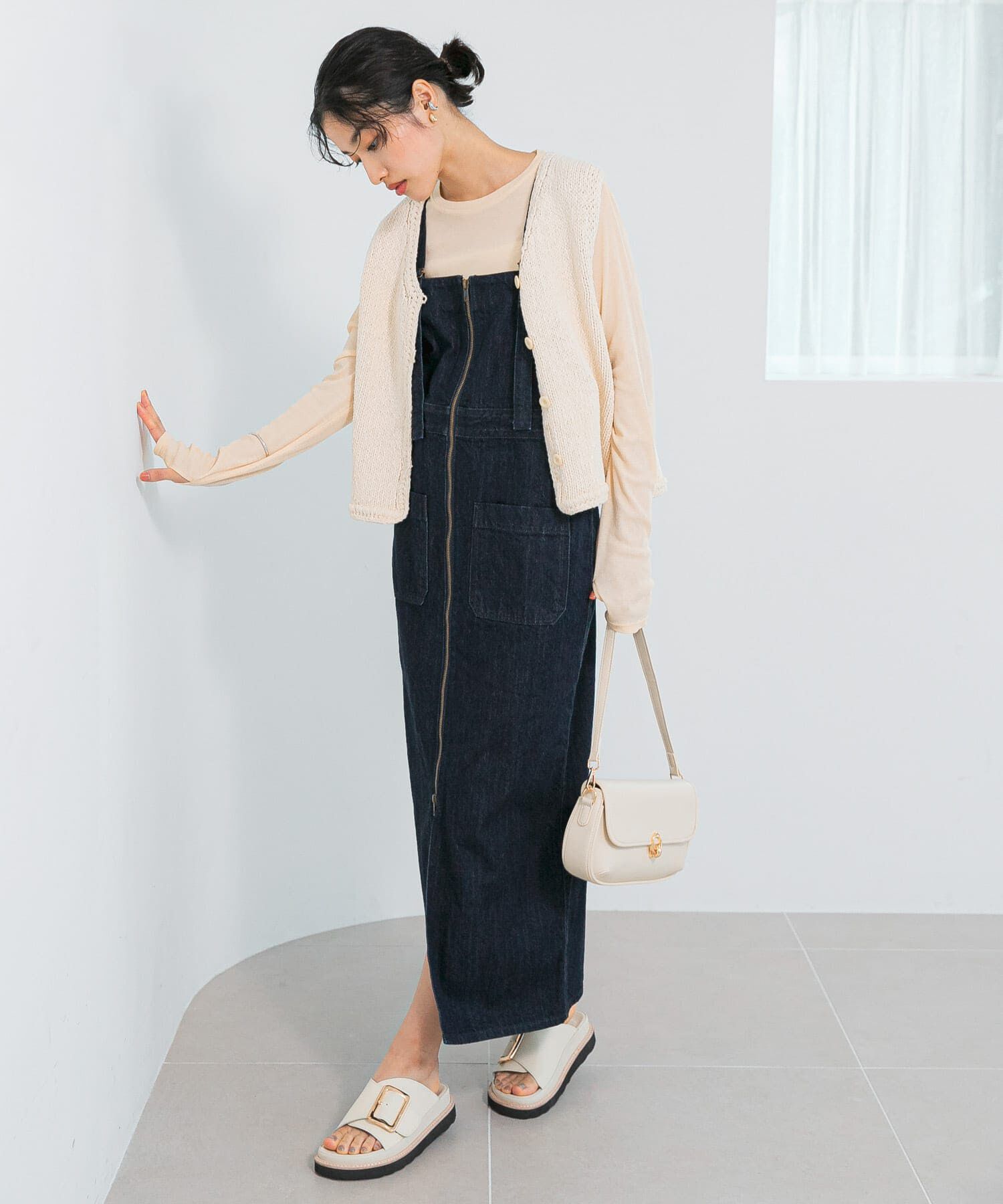 URBAN RESEARCH ROSSO「『別注』Lee&times;ROSSO　ILINE SALOPETTE SKIRT」|ワンピース|