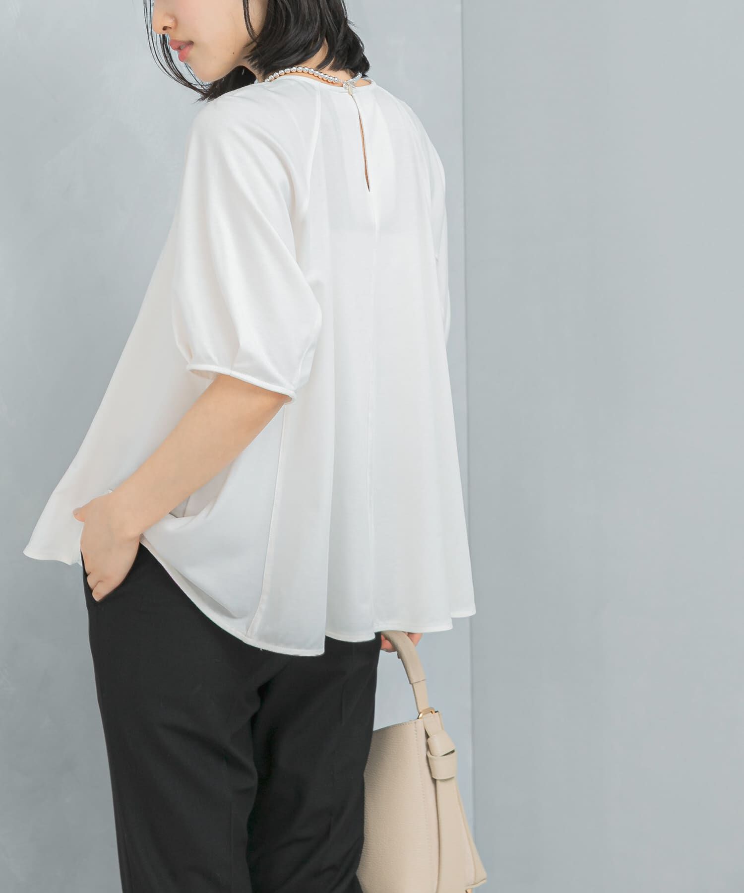 URBAN RESEARCH ROSSO「クールタッチフレアポンチプルオーバー」|Tシャツ・カットソー|