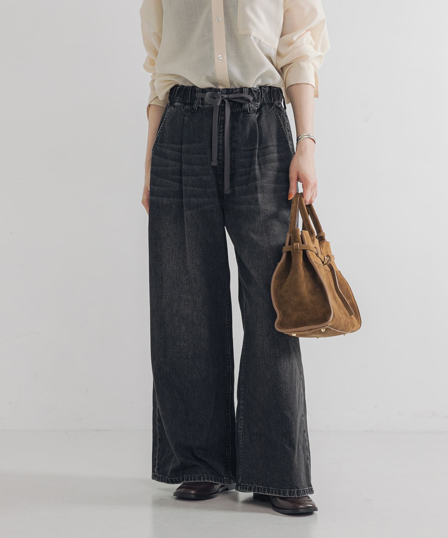 URBAN RESEARCH「デニムイージーワイドパンツ」|デニム|