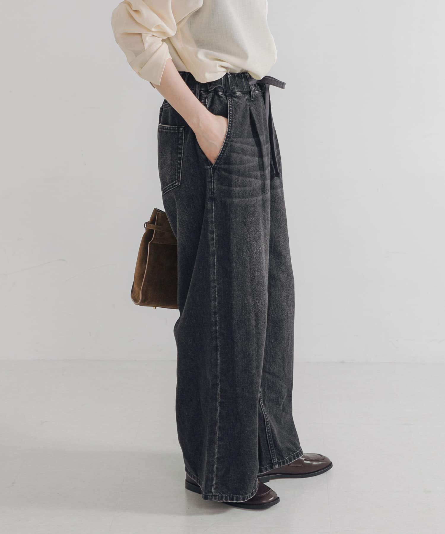 URBAN RESEARCH「デニムイージーワイドパンツ」|デニム|