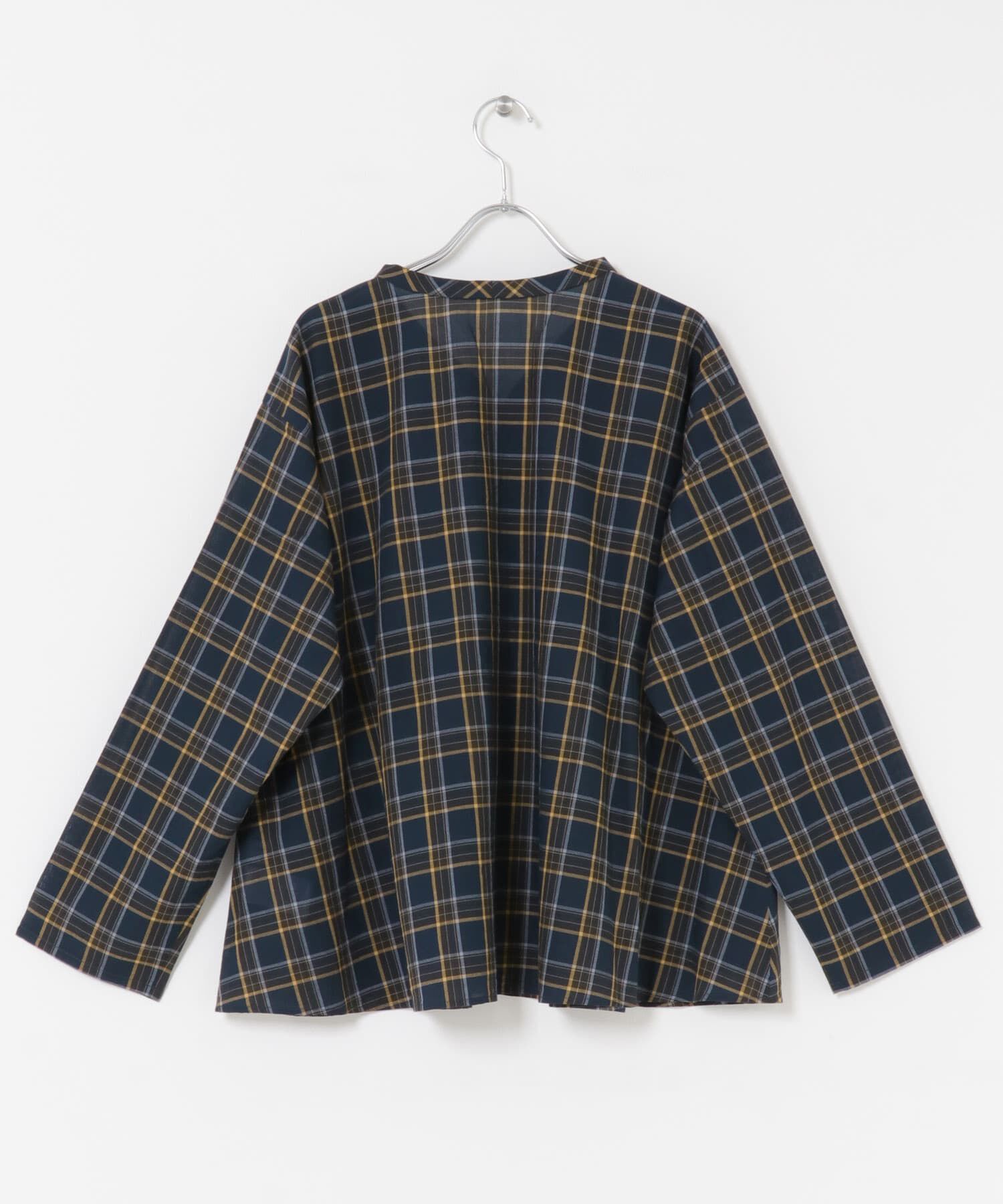 URBAN RESEARCH DOORS「チェックフレアブラウス」|Tシャツ・カットソー|