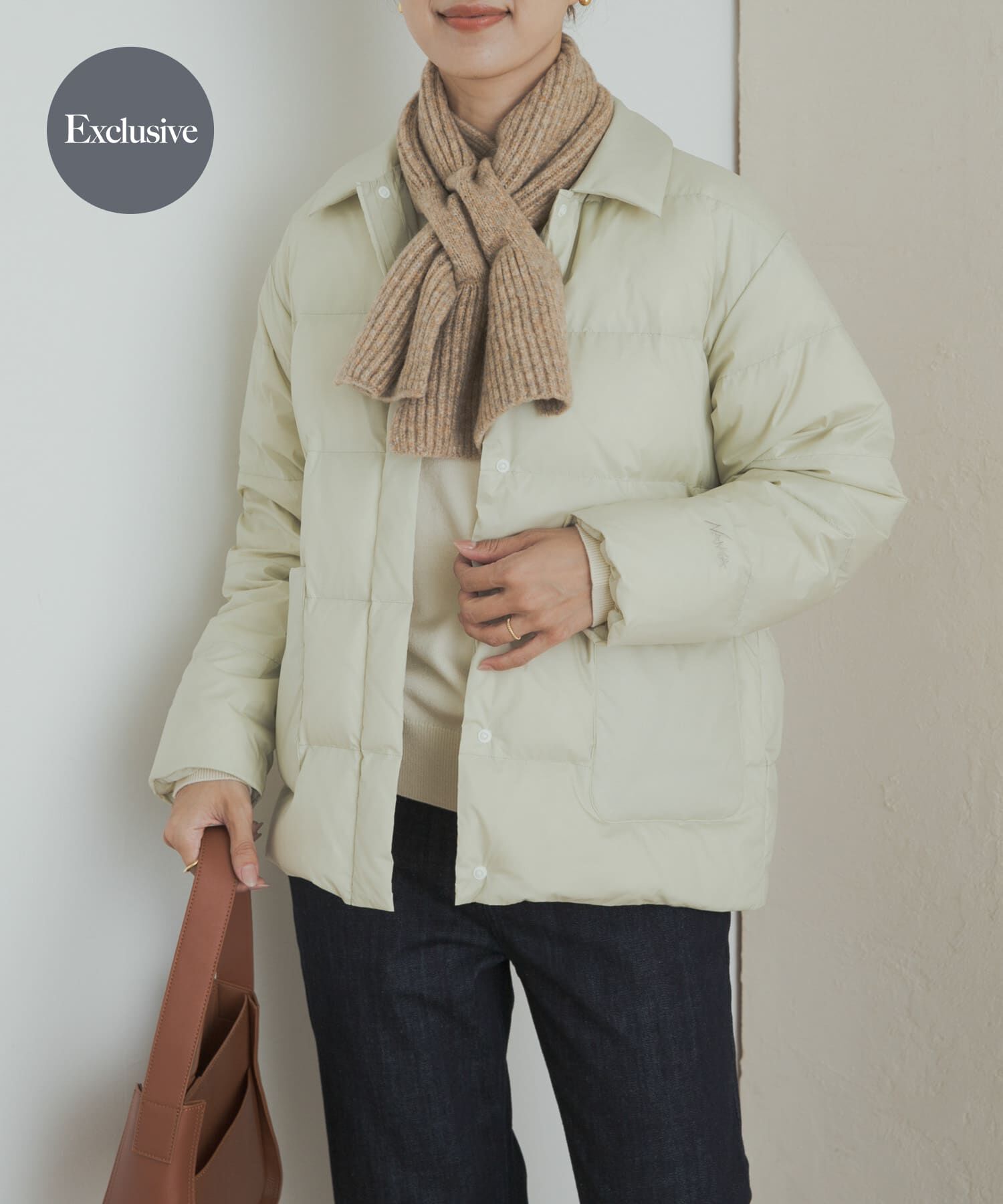 URBAN RESEARCH DOORS「『別注』NANGA&times;DOORS　BALCOLLAR LIGHTDOWNJACKET」|ダウン|アイボリー