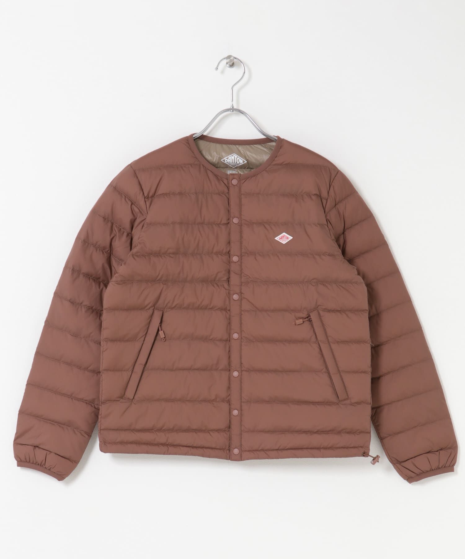 URBAN RESEARCH DOORS「DANTON　INNERDOWN CREWNECKJACKET」|ダウン|ピンク系その他