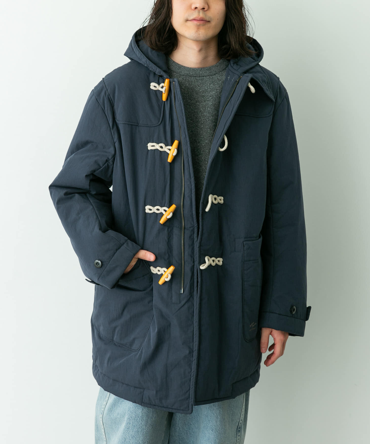 Sonny Label 「ARMY TWILL　Cotton Nylon Duffel Coat」|ダウン|ネイビー