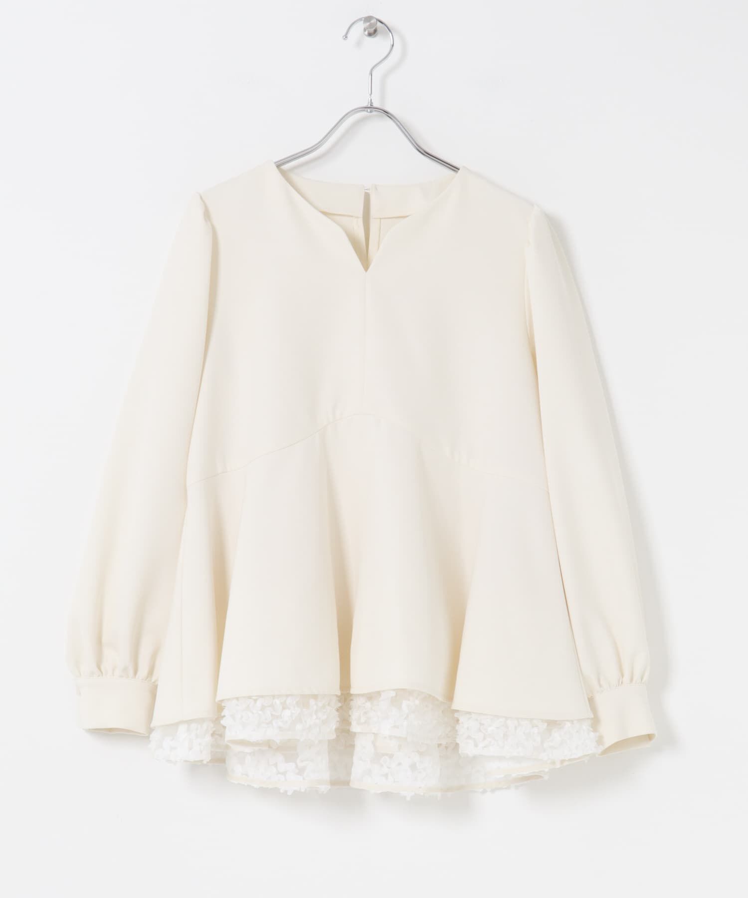 URBAN RESEARCH ROSSO「『WEB限定』レイヤードペプラムブラウス」|シャツ・ブラウス|