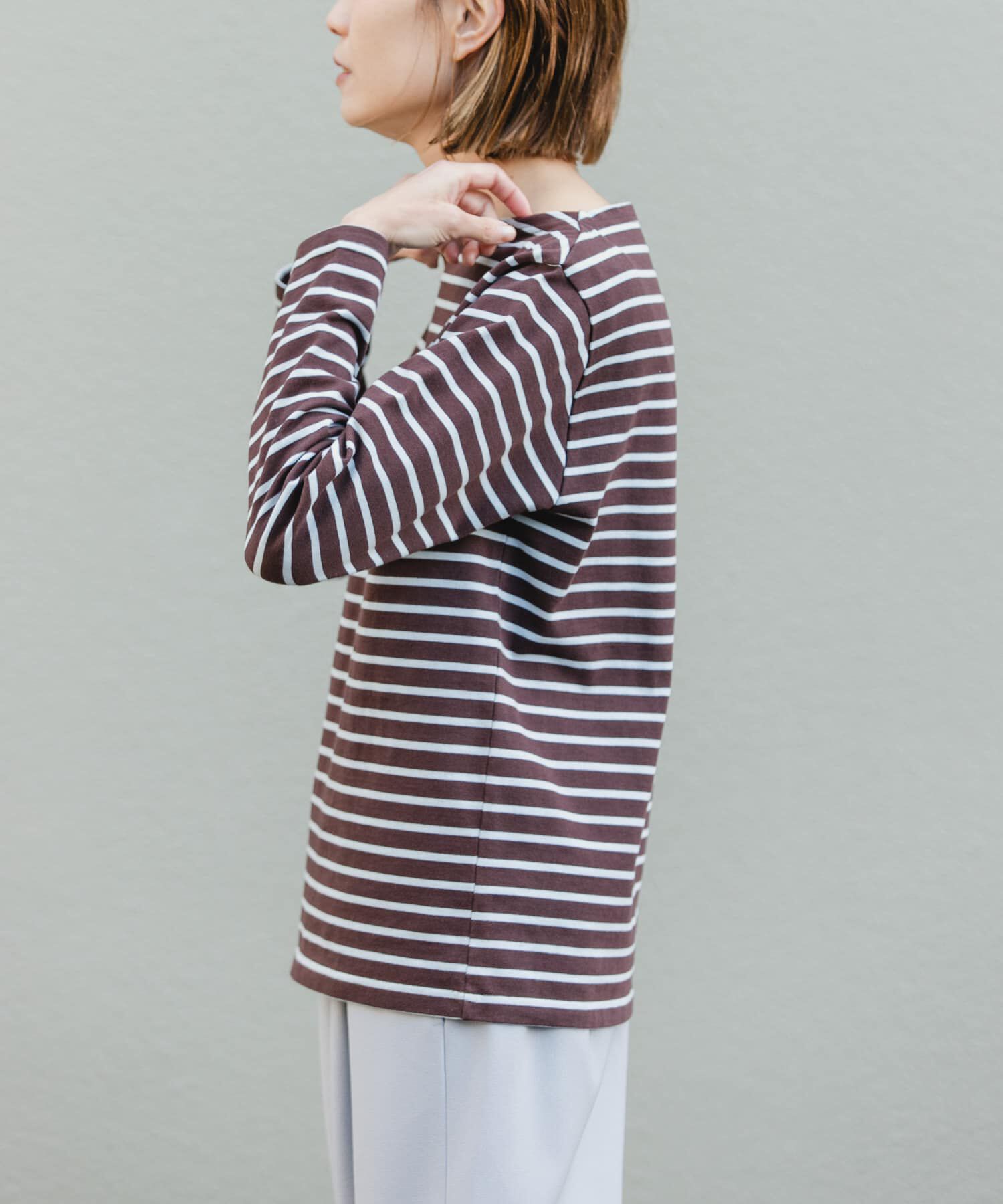 URBAN RESEARCH DOORS「FORK&SPOON　ボートネックボーダー」|Tシャツ・カットソー|