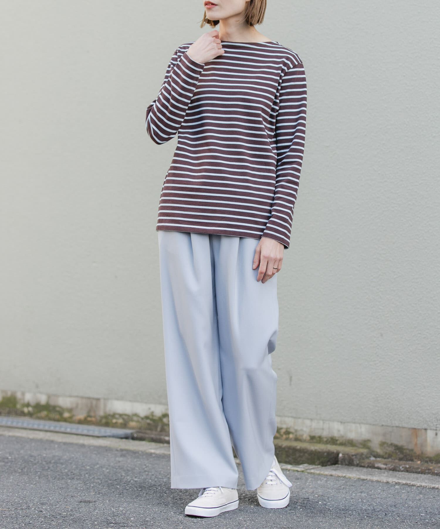 URBAN RESEARCH DOORS「FORK&SPOON　ボートネックボーダー」|Tシャツ・カットソー|