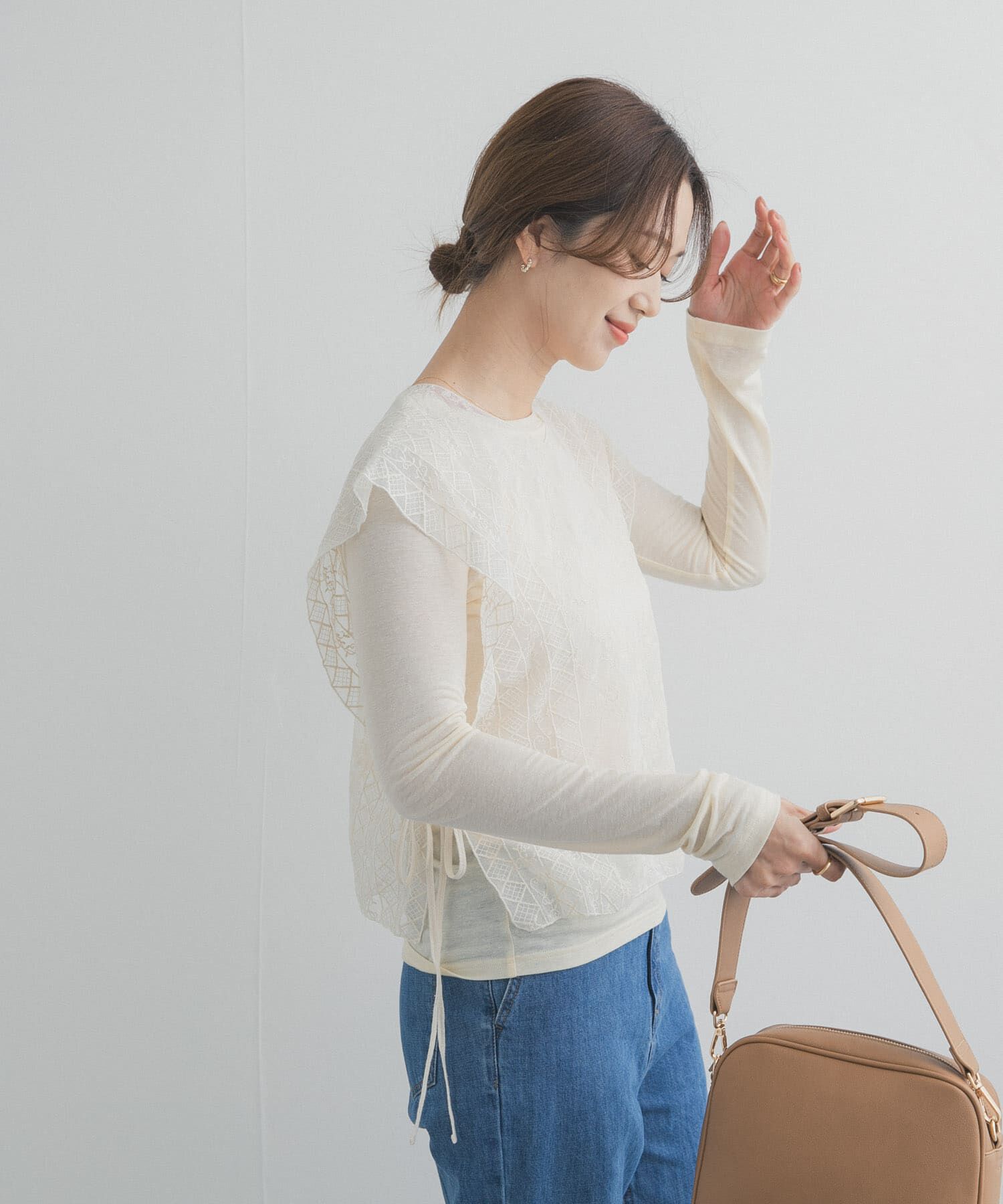 URBAN RESEARCH DOORS「2WAYレースカバー」|ストール|