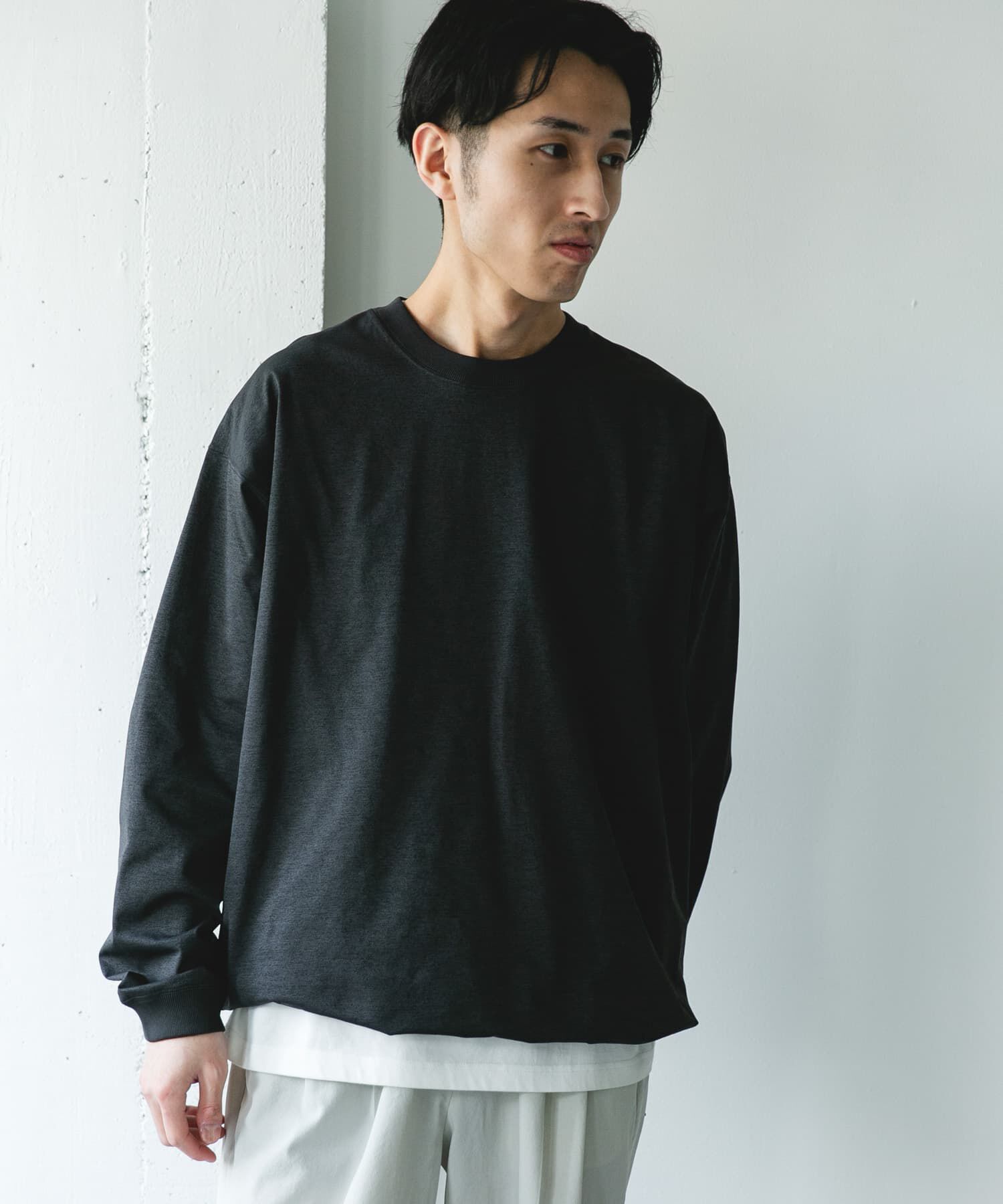 URBAN RESEARCH DOORS「『吸水速乾/接触冷感/ｲｰｼﾞｰｹｱ』ｸｲｯｸﾄﾞﾗｲ ﾄﾞﾛｽﾄﾛﾝ 」|Tシャツ・カットソー|