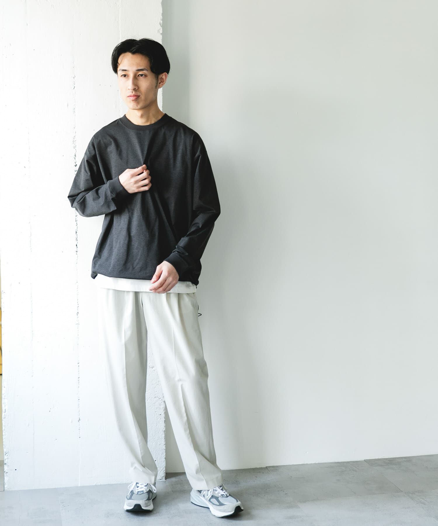 URBAN RESEARCH DOORS「『吸水速乾/接触冷感/ｲｰｼﾞｰｹｱ』ｸｲｯｸﾄﾞﾗｲ ﾄﾞﾛｽﾄﾛﾝ 」|Tシャツ・カットソー|