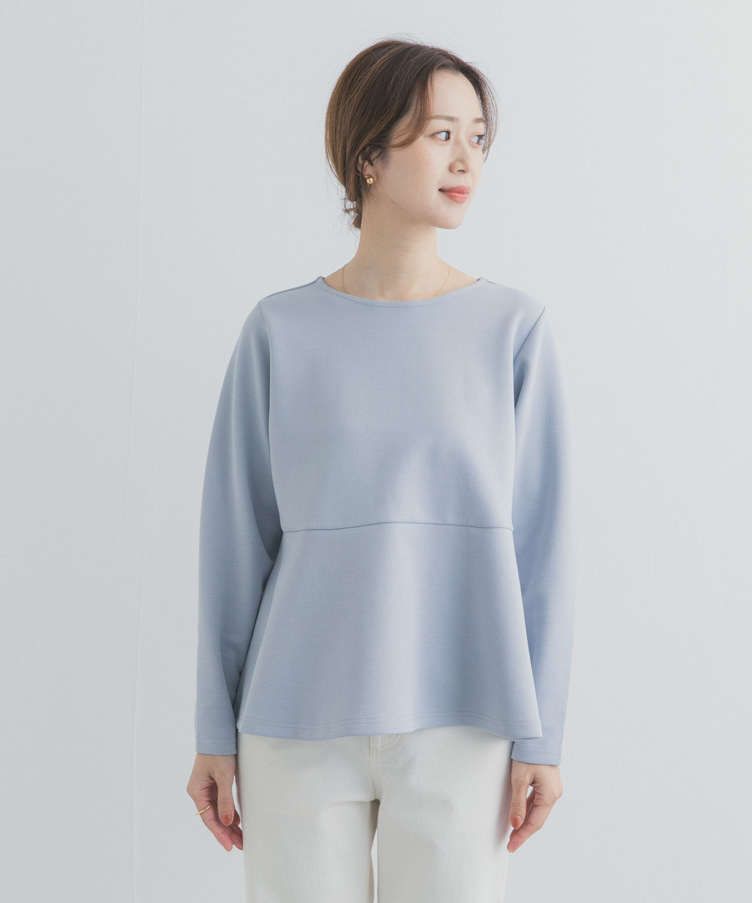 URBAN RESEARCH DOORS「ポンチペプラムプルオーバー」|Tシャツ・カットソー|