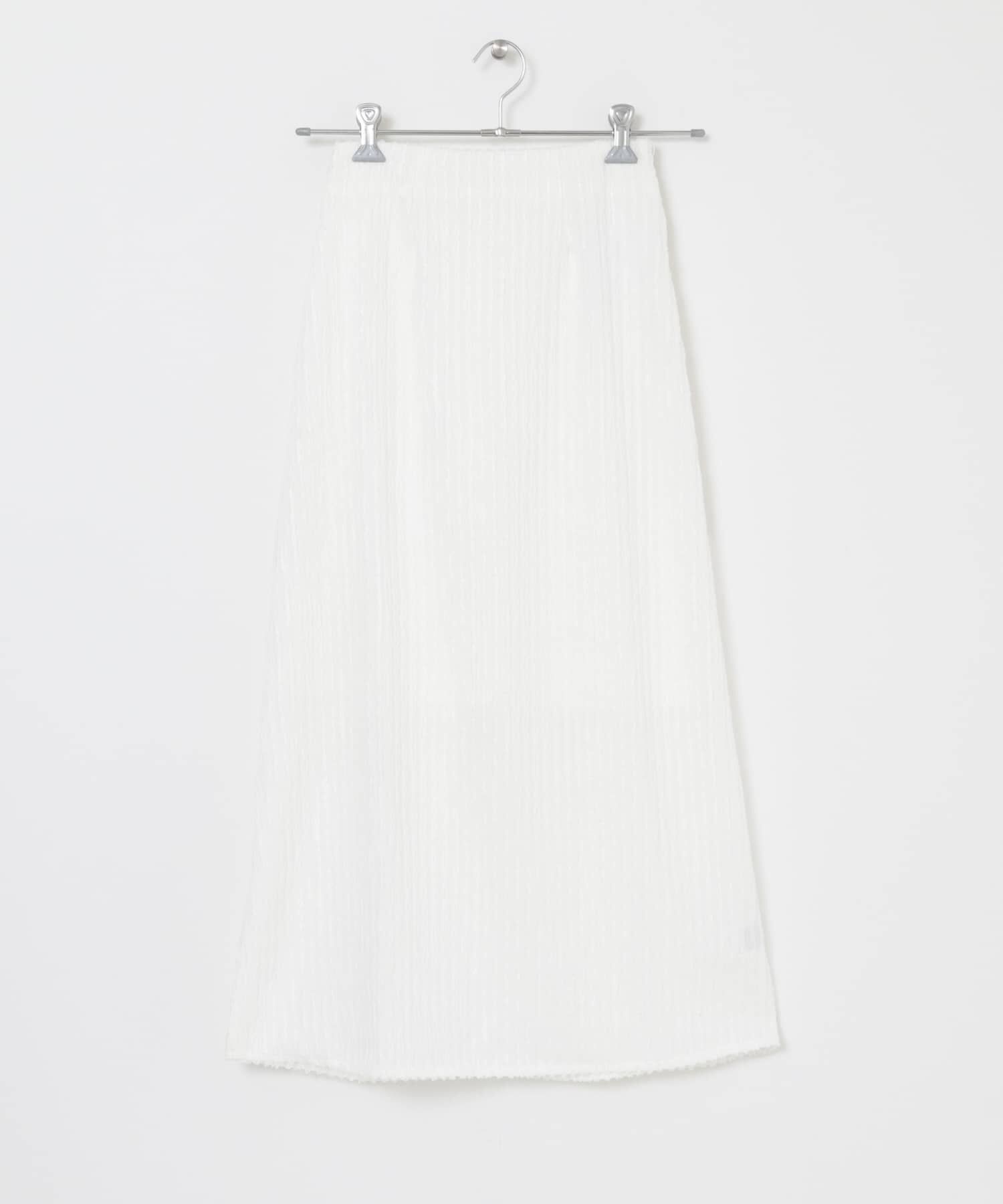  「ストライプジャガードフレアスカート」|スカート|