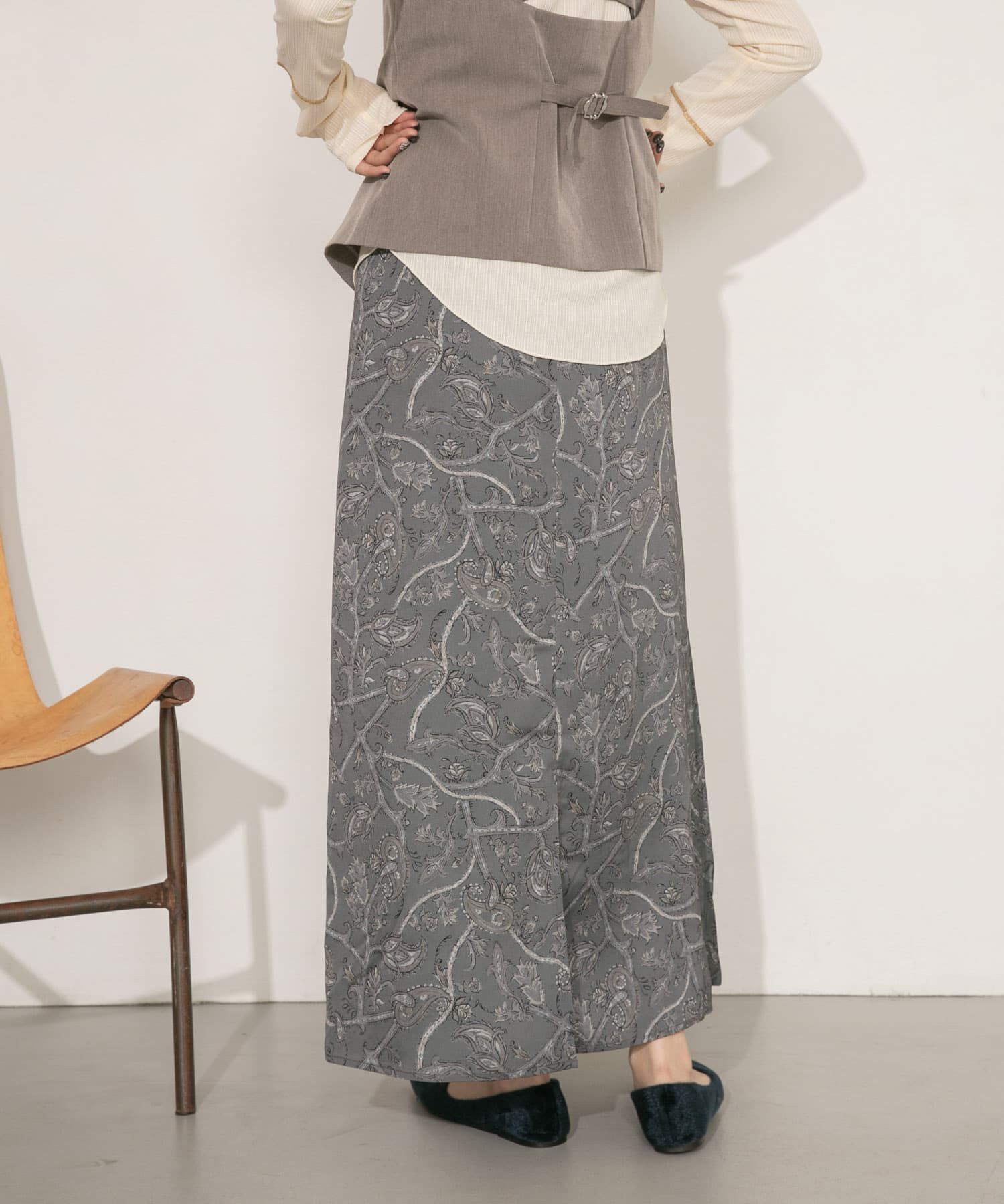  「Aラインロングスカート」|スカート|