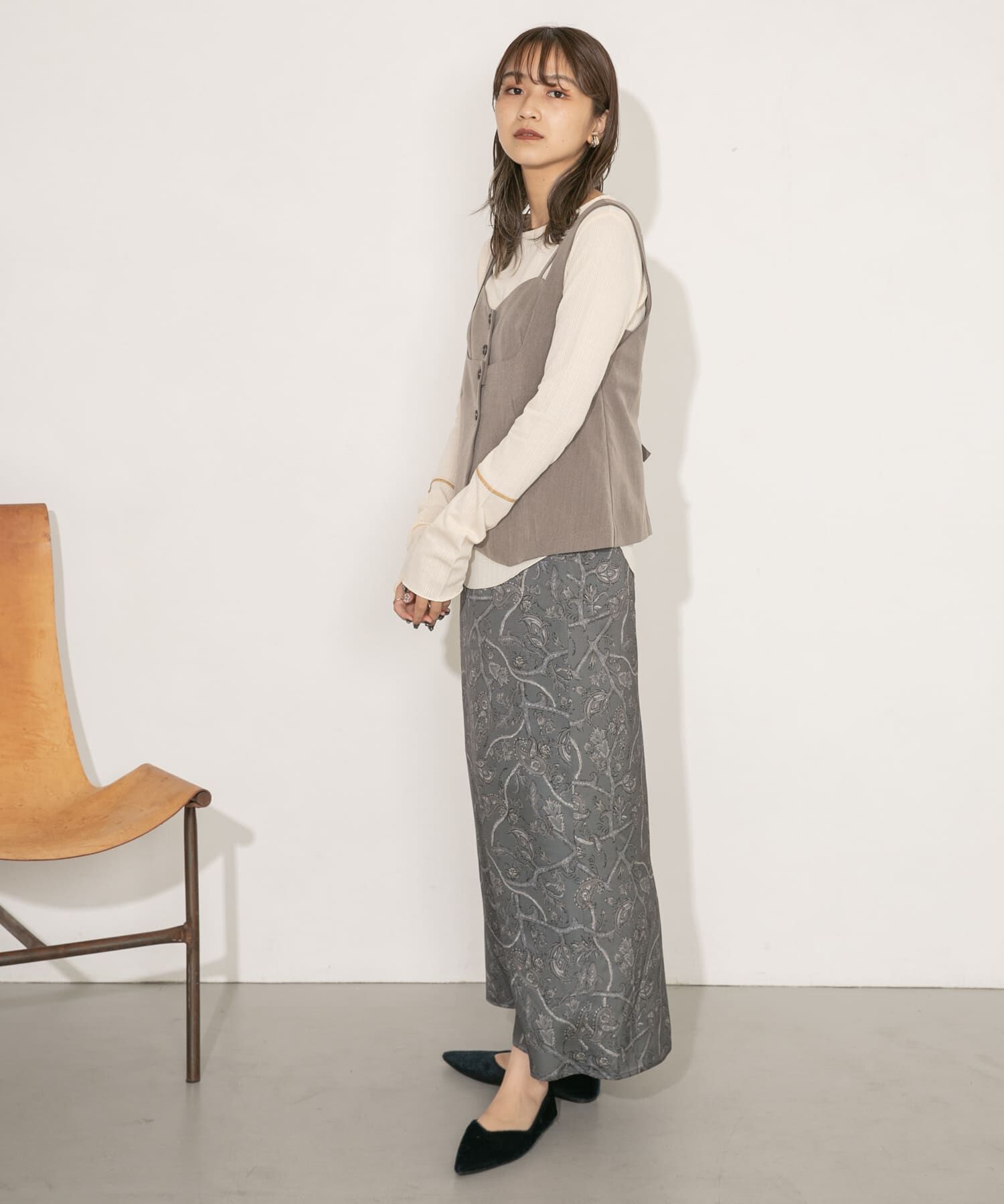  「Aラインロングスカート」|スカート|