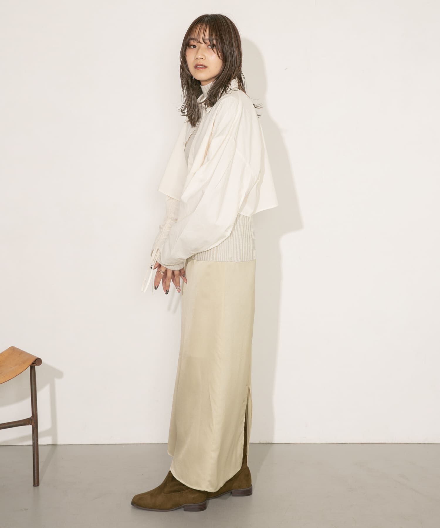  「Aラインロングスカート」|スカート|