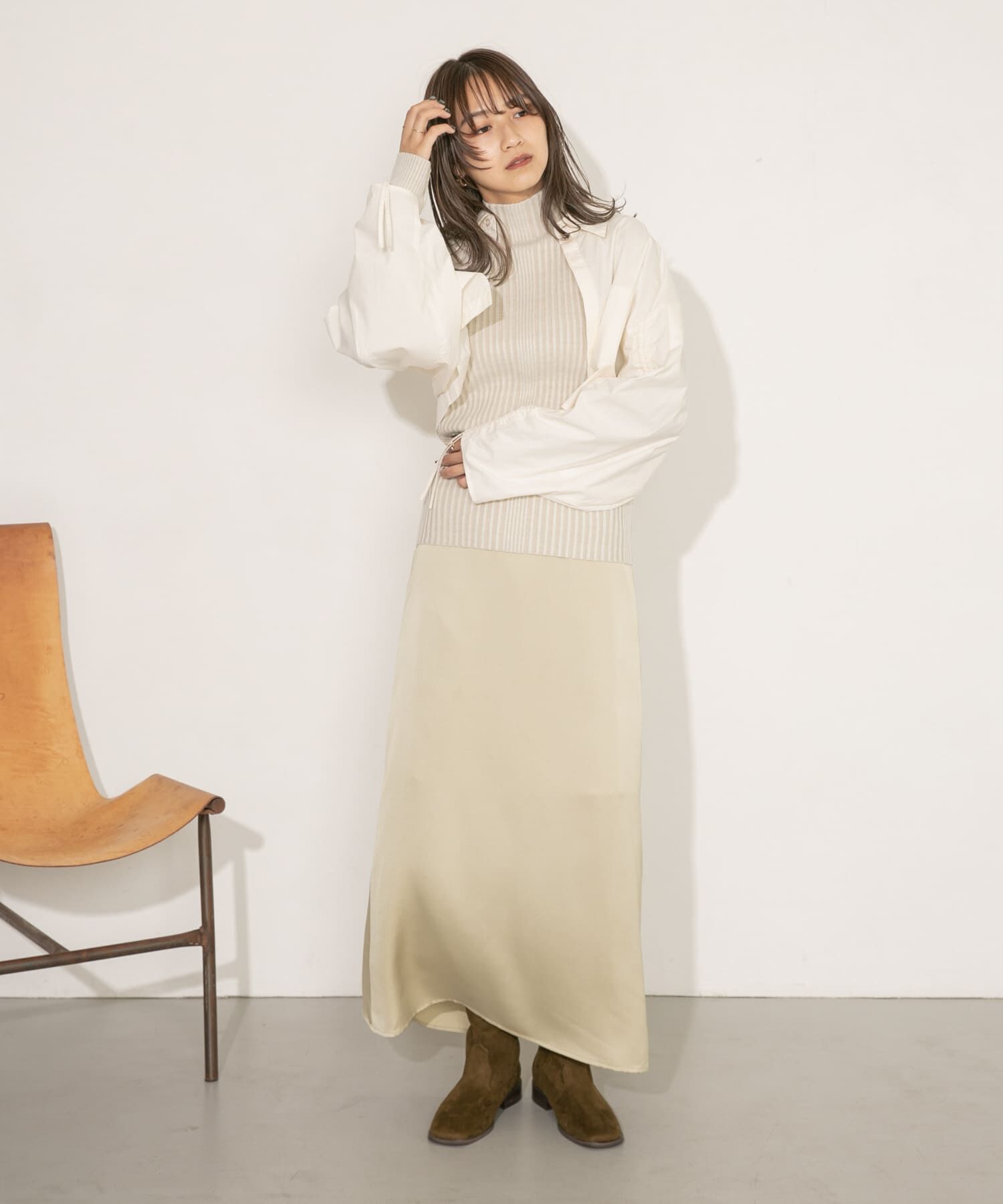  「Aラインロングスカート」|スカート|