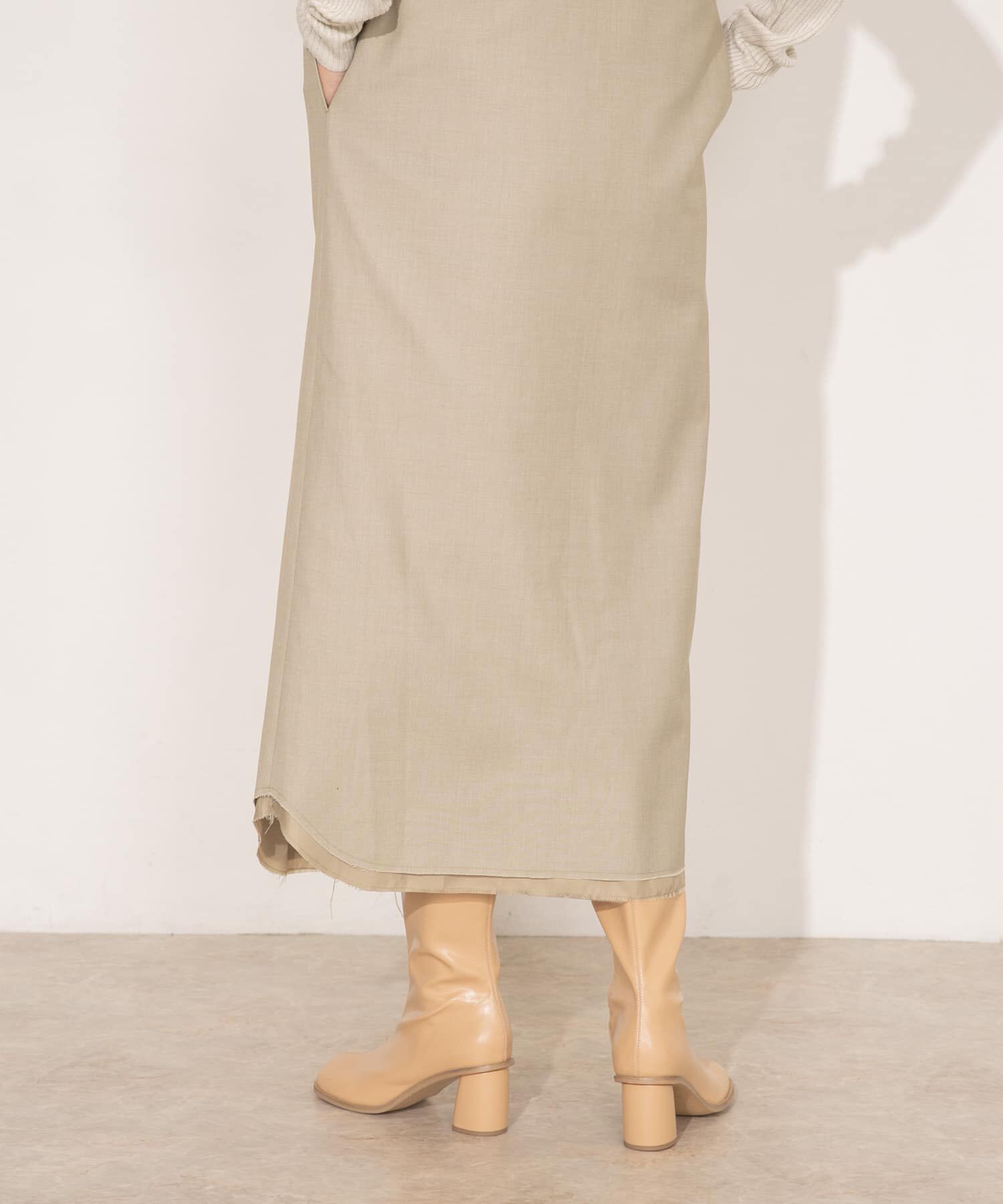  「フェイクレザーロングブーツ」|ショートブーツ|