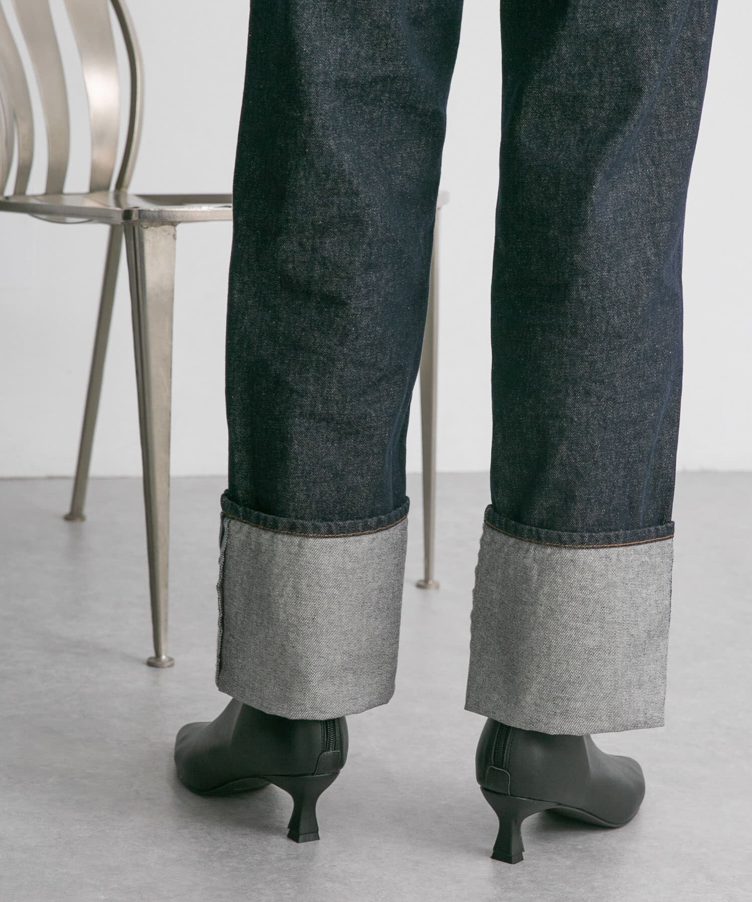  「ポインテッドトゥストレッチブーティー」|ショートブーツ|