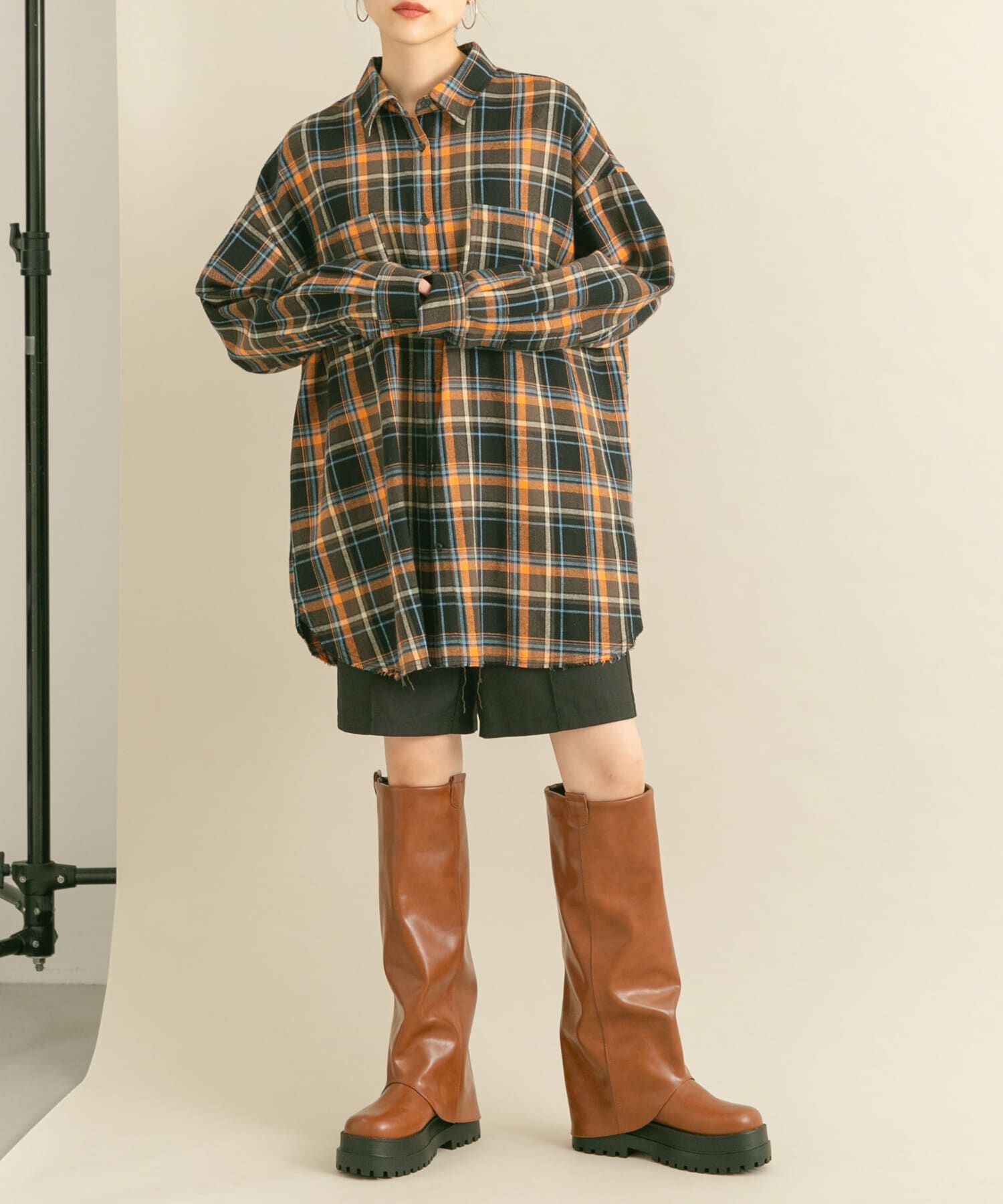  「カバーデザインロングブーツ」|ショートブーツ|